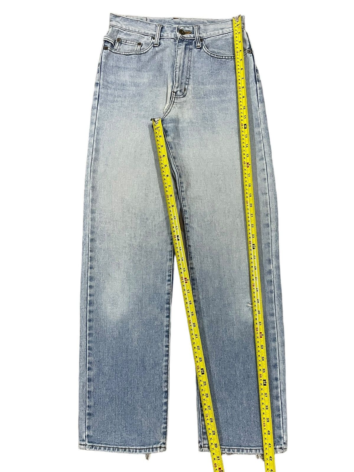 POST ARCHIVE FACTION (PAF) × Vintage Vintage Iconic American Singer Elvis Presley Fade Wash Jeans Size US 28 / EU 44 - 15 Thumbnail