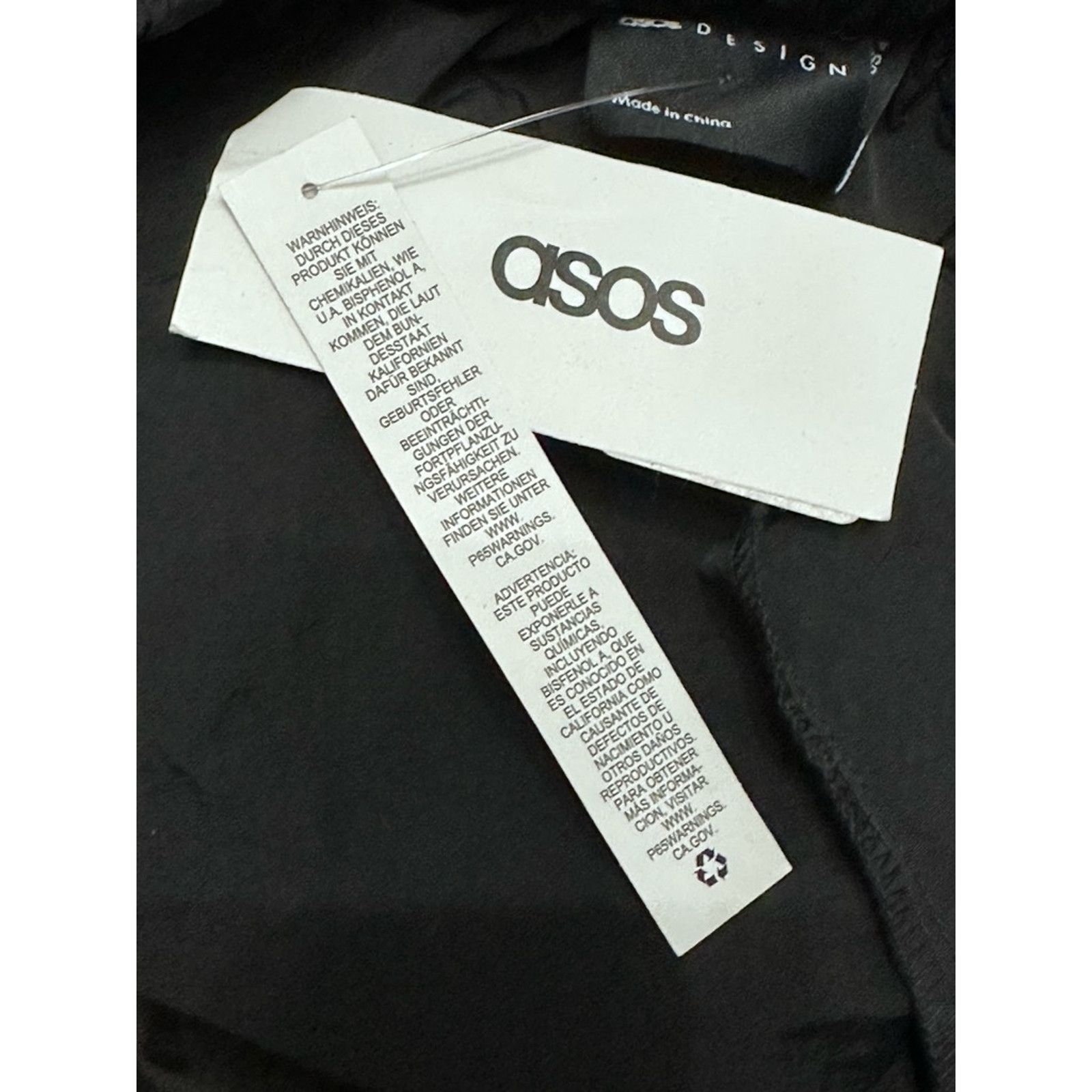 Asos ASOS Wide Leg Pants High Rise Style Bungee Cord Black 4 NWT Size 30" / US 8 / IT 44 - 7 Thumbnail