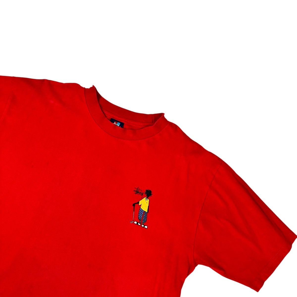 Stussy Vintage 90s Stussy Rasta Golf Stickman T-Shirt Made In USA Size US L / EU 52-54 / 3 - 5 Thumbnail