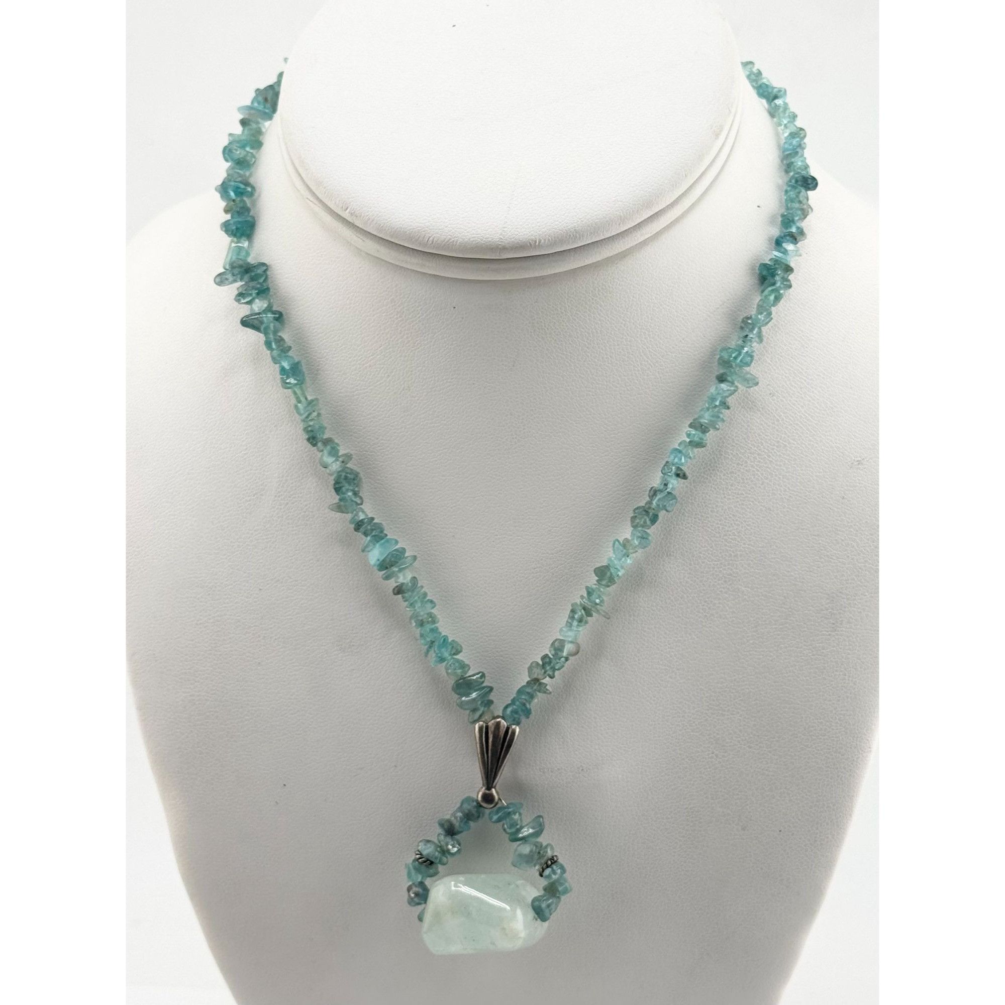 Vintage Vintage Sterling Silver 925 Semi Precious Aqua Spinel Gemsto Size ONE SIZE - 4 Thumbnail