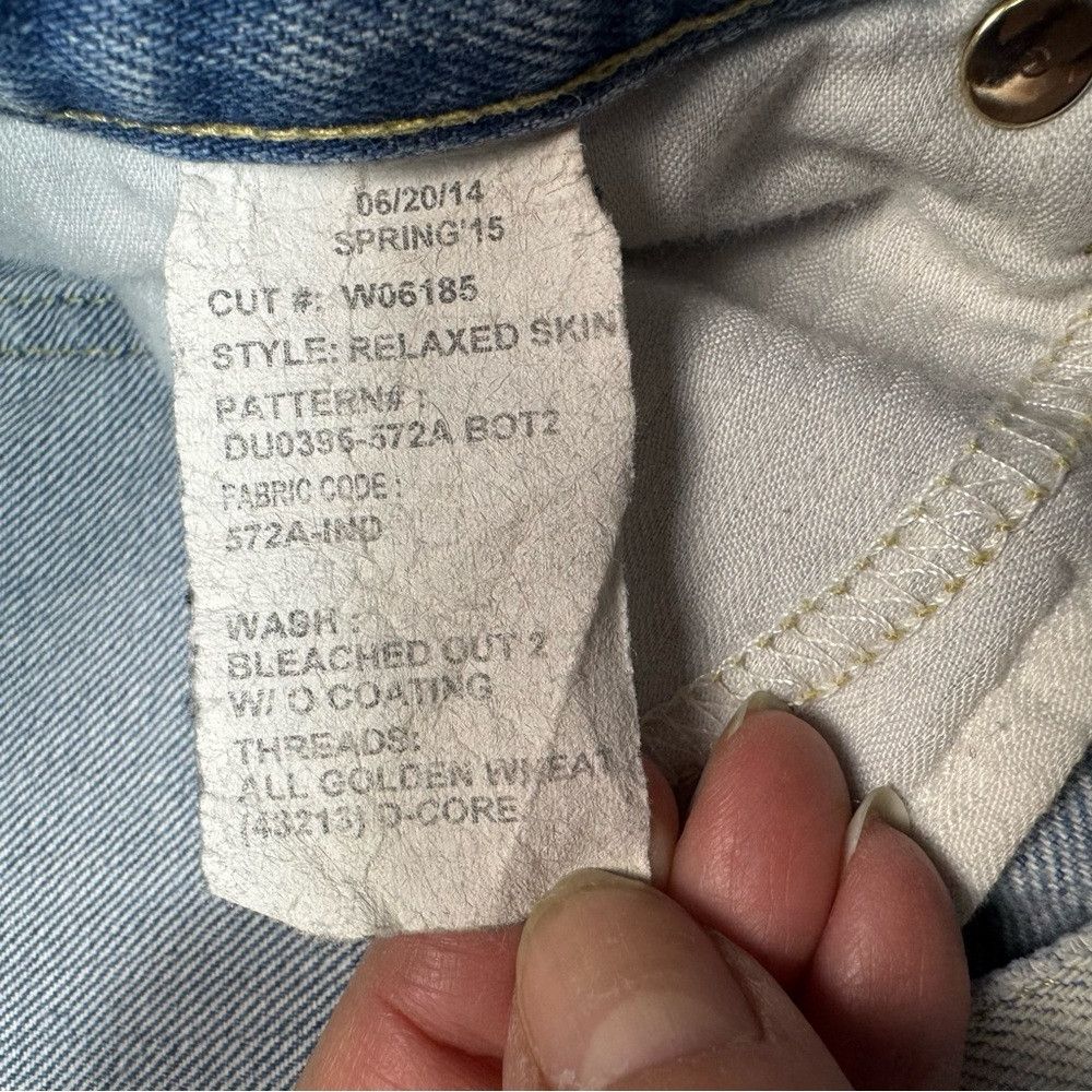 7 For All Mankind 7 For All Mankind Vintage Cropped Straight Leg Bleached Jea Size 30" / US 8 / IT 44 - 6 Thumbnail