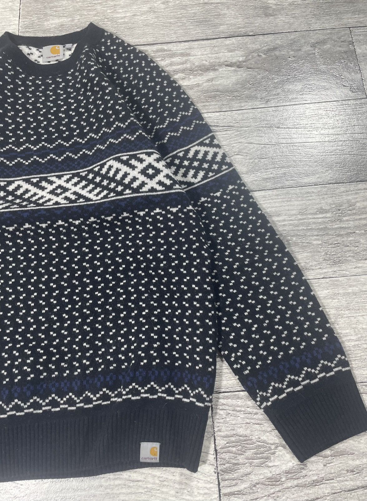 Carhartt Vintage Carhartt Haakon Wool Sweater Abstact Style Size US M / EU 48-50 / 2 - 4 Thumbnail