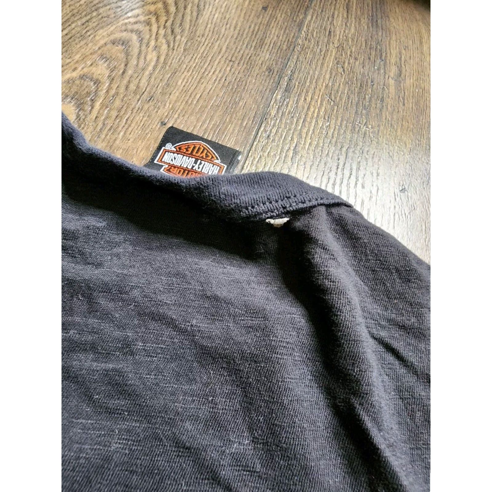 Harley Davidson Harley Davidson Womens Black Distressed Motorcycle T Shirt S Size S / US 4 / IT 40 - 2 Thumbnail