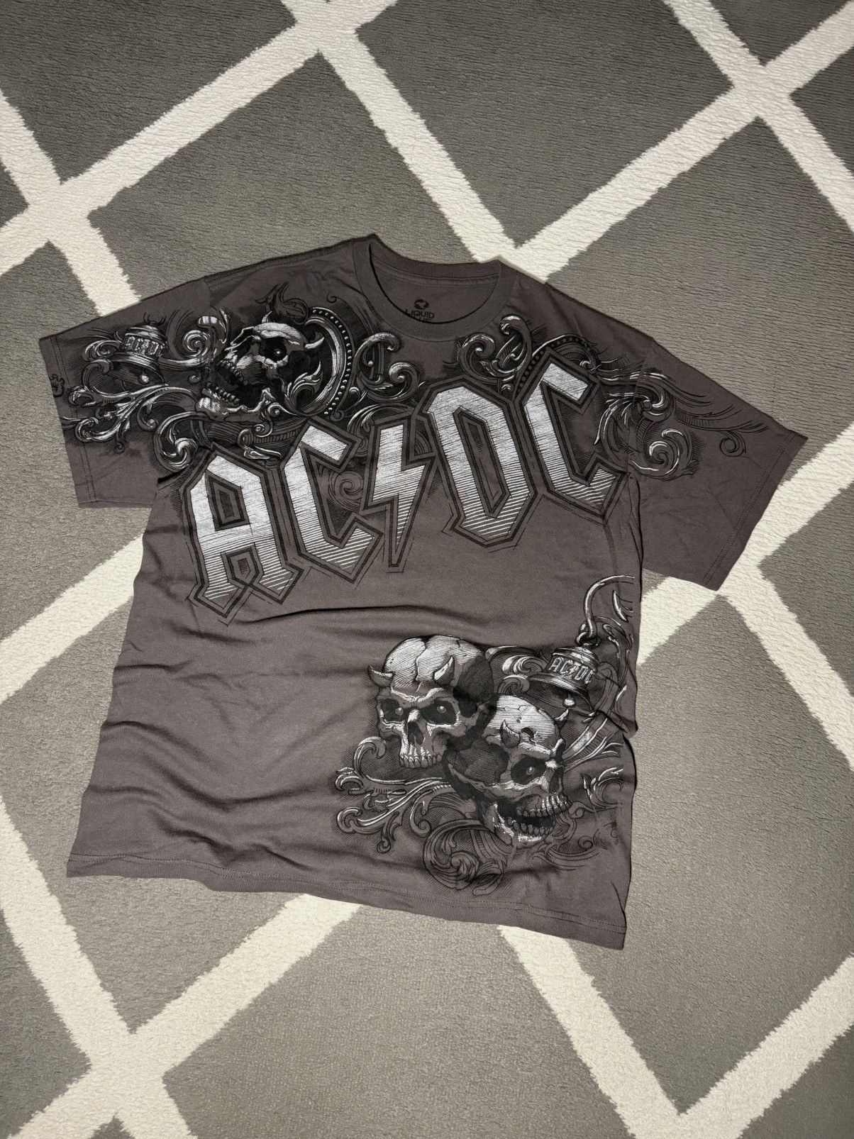 AC/DC × Liquid Blue × Vintage Liquid Blue x ACDC Band Graphic T-shirt Tee 00’s Y2K Size US L / EU 52-54 / 3 - 3 Thumbnail