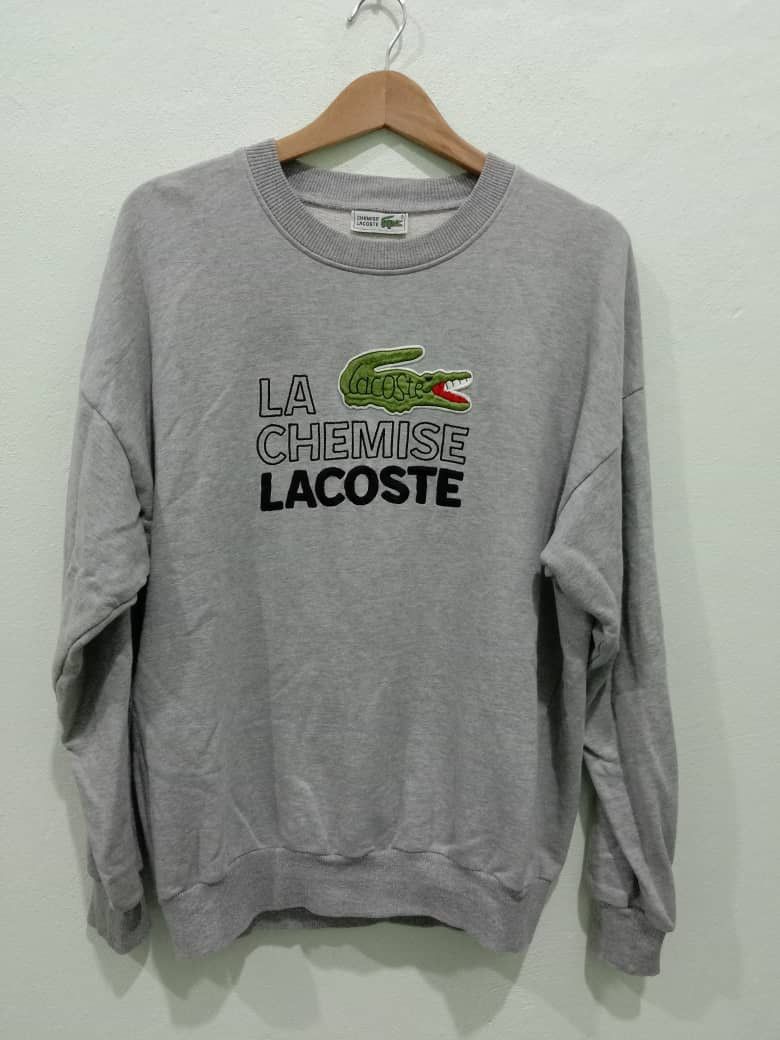 Lacoste VINTAGE LACOSTE SWEATSHIRTS BIG LOGO Size US L / EU 52-54 / 3 - 4 Thumbnail