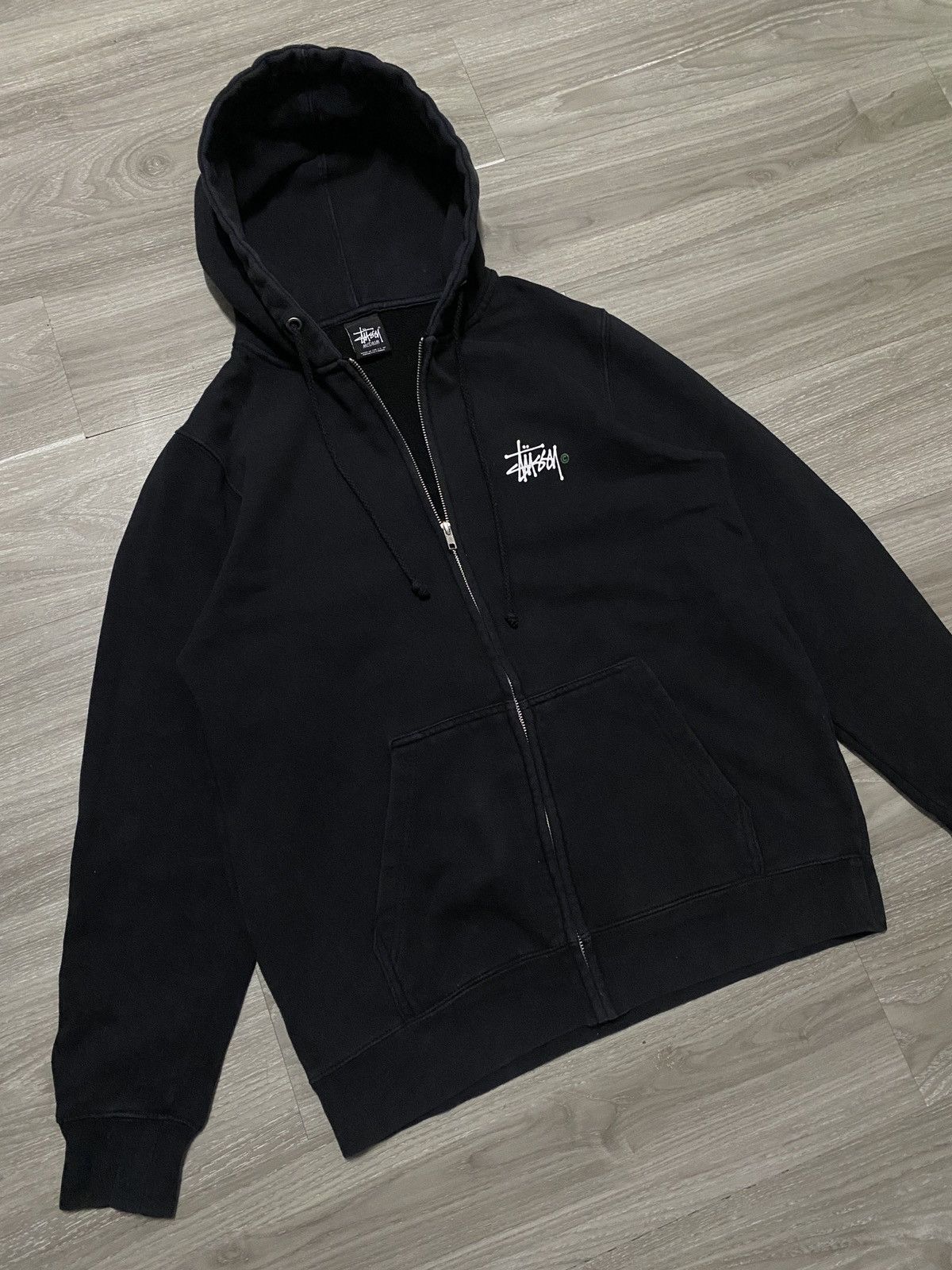 Stussy STEAL - ICONIC STUSSY LOGO ZIP UP HOODIE Size US M / EU 48-50 / 2 - 3 Thumbnail