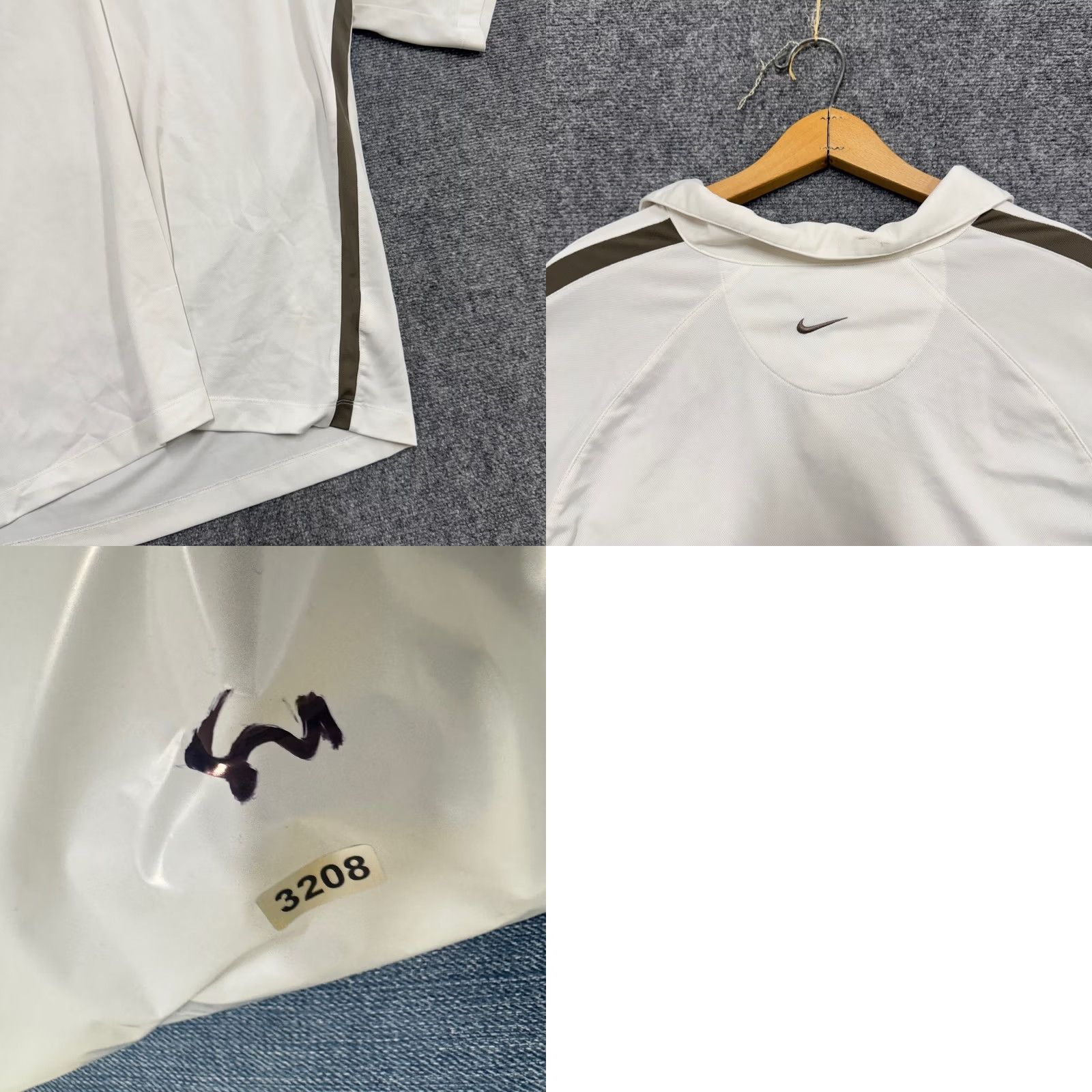 Nike Nike Polo Shirt Men XL 2008 Beijing Budweiser Stained 1/4 Button Up White Size US XL / EU 56 / 4 - 9 Thumbnail