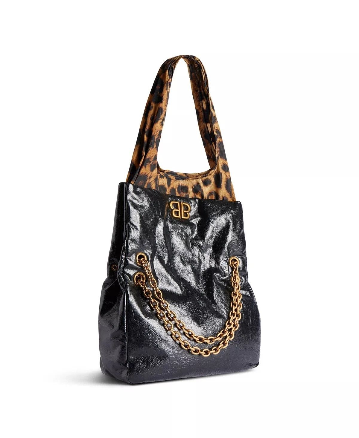 Balenciaga o1s1rm0825 Size: OS / Monaco Small Chain Bag Plus in Black Size ONE SIZE - 3 Thumbnail