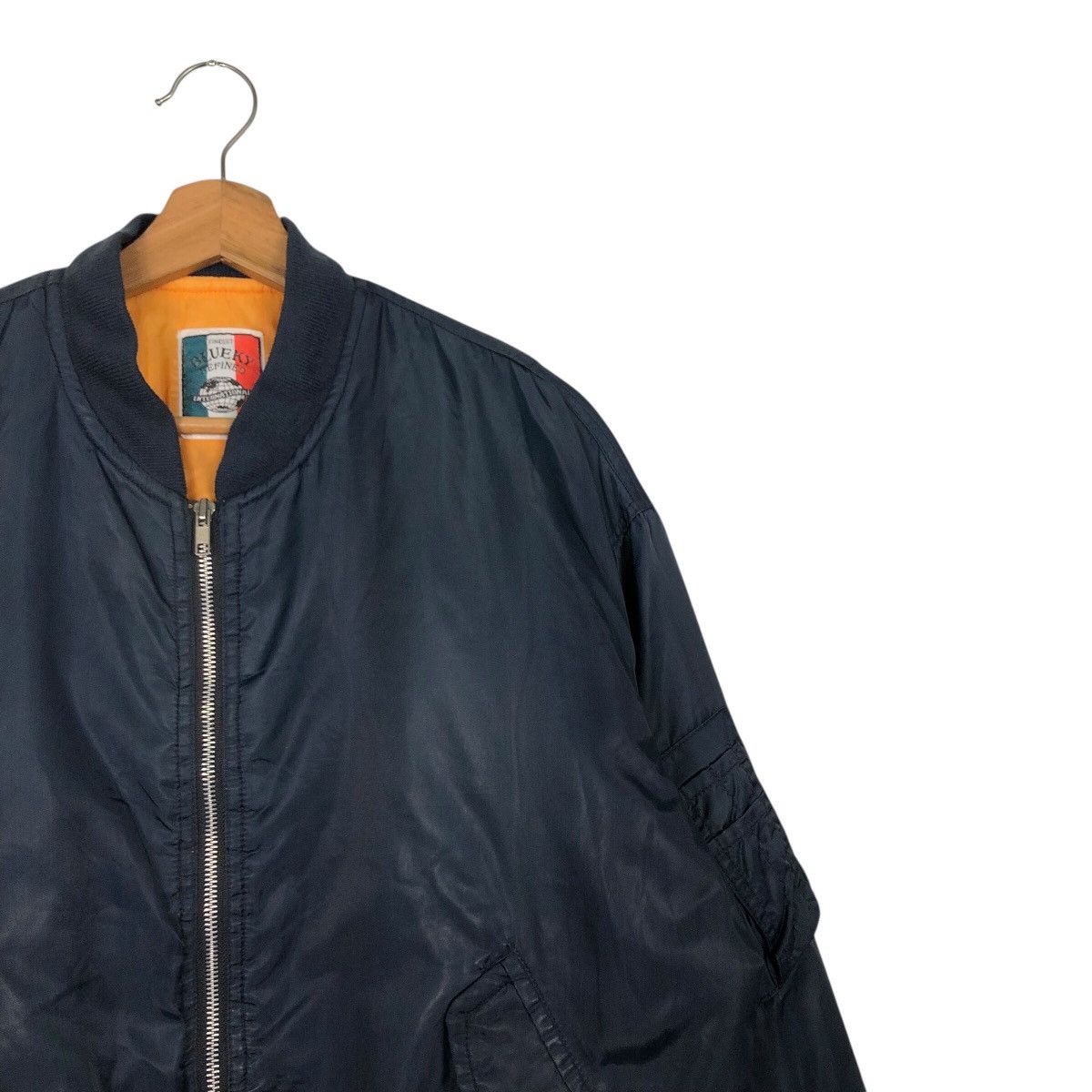 Japanese Brand × Vintage 📌Vintage Bomber Jacket Riot Riot Blueky Refined Issey Miyake Size US M / EU 48-50 / 2 - 7 Thumbnail