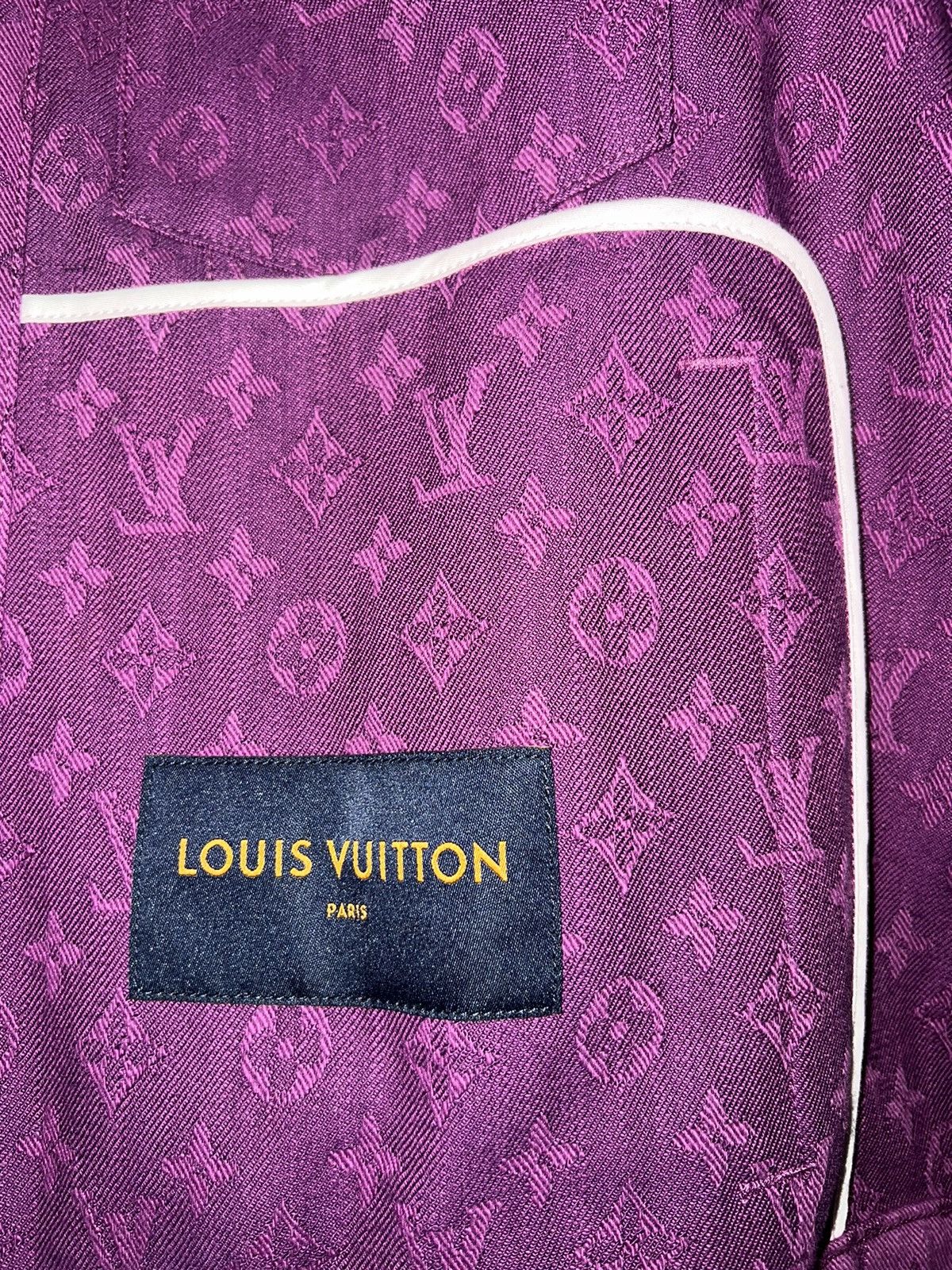 Louis Vuitton Louis Vuitton Monogram Pink Denim Jacket Size US L / EU 52-54 / 3 - 9 Thumbnail
