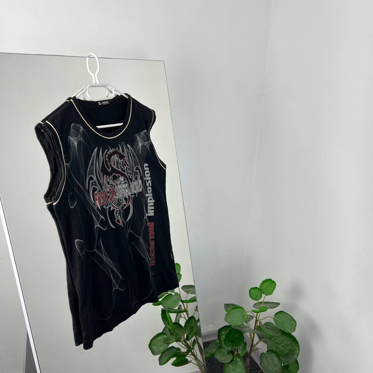 Vintage 90s Dragon Japanese Vintage Tribal Y2k Tee Tank Top Rock Size US M / EU 48-50 / 2 - 1 Thumbnail