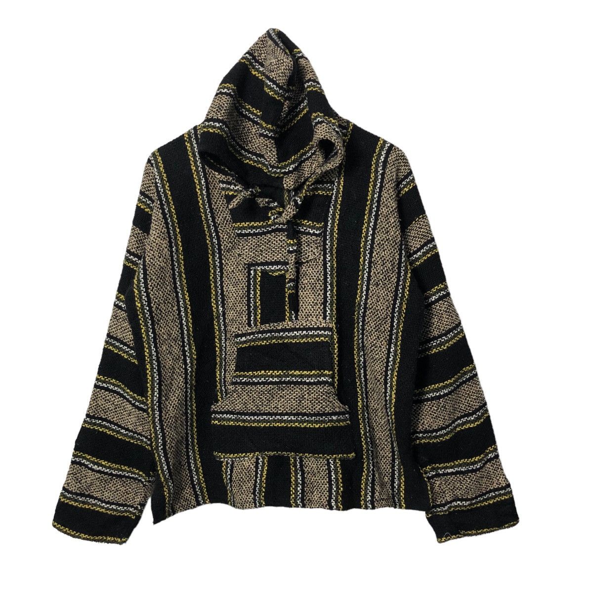 image of Vintage Artesanias Mickey Fullprint Hoodie Sweater in Black, Men's (Size Large)