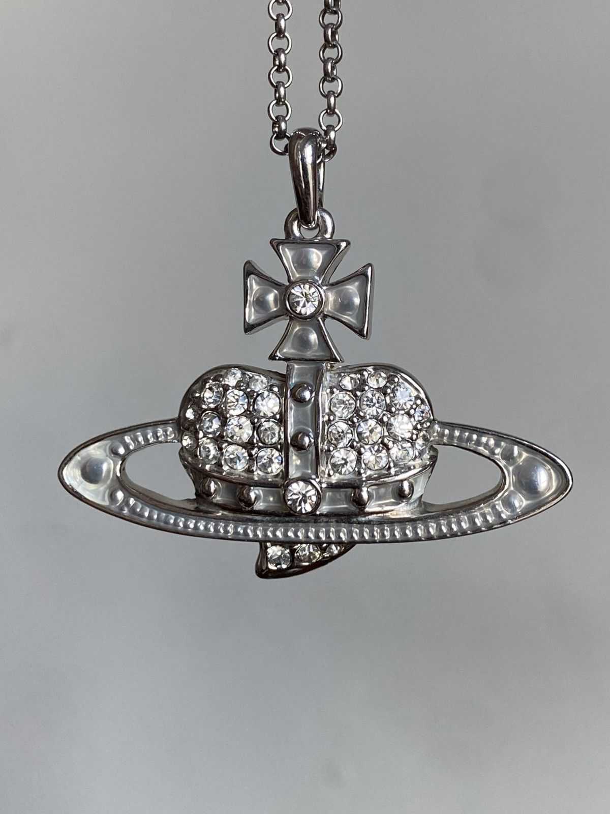 Vivienne Westwood Giant Crystal Heart Orb Necklace Size ONE SIZE - 1 Thumbnail