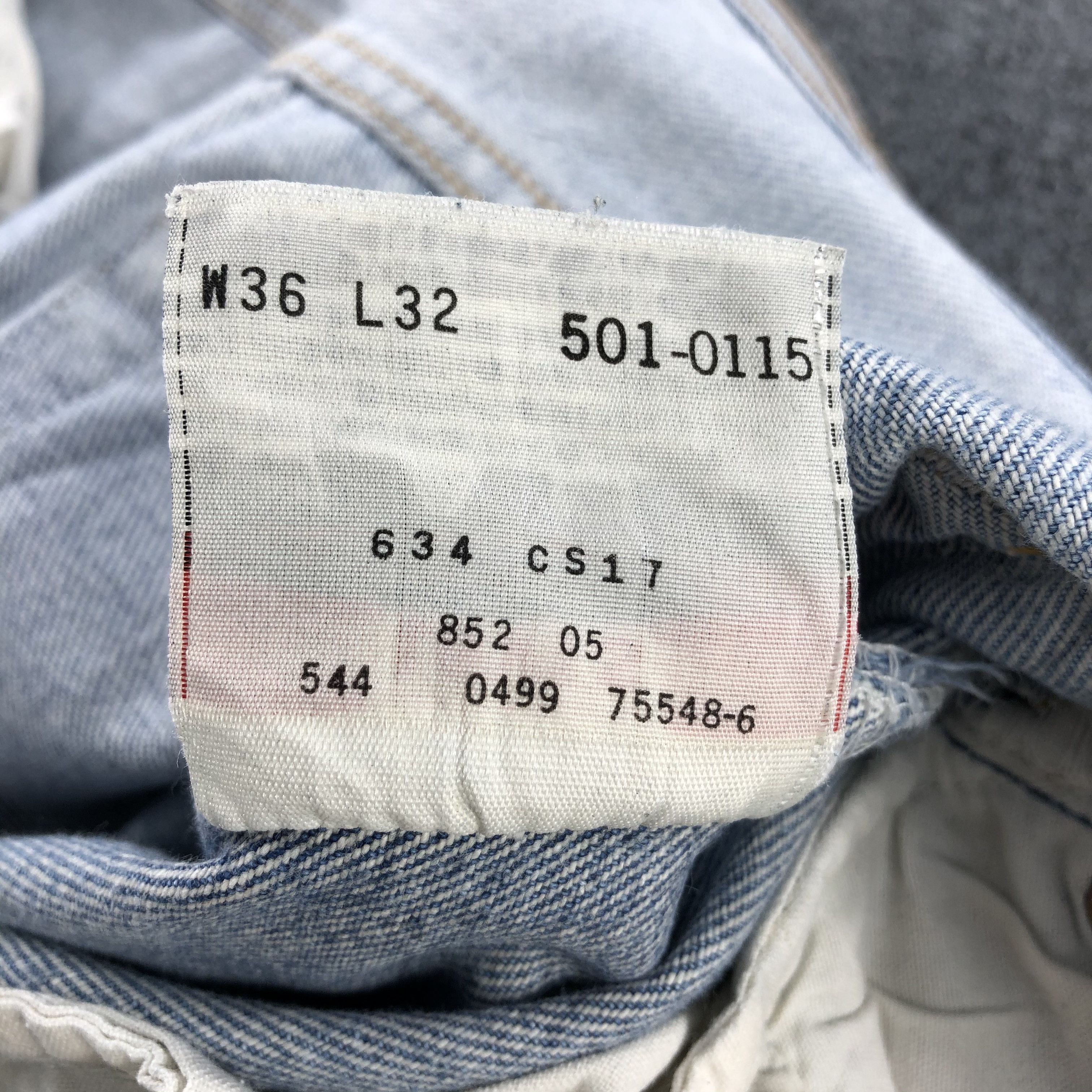 Levi's × Vintage Vintage 90s Light Wash Levis 501 Jeans-JM2079 Size US 36 / EU 52 - 10 Thumbnail