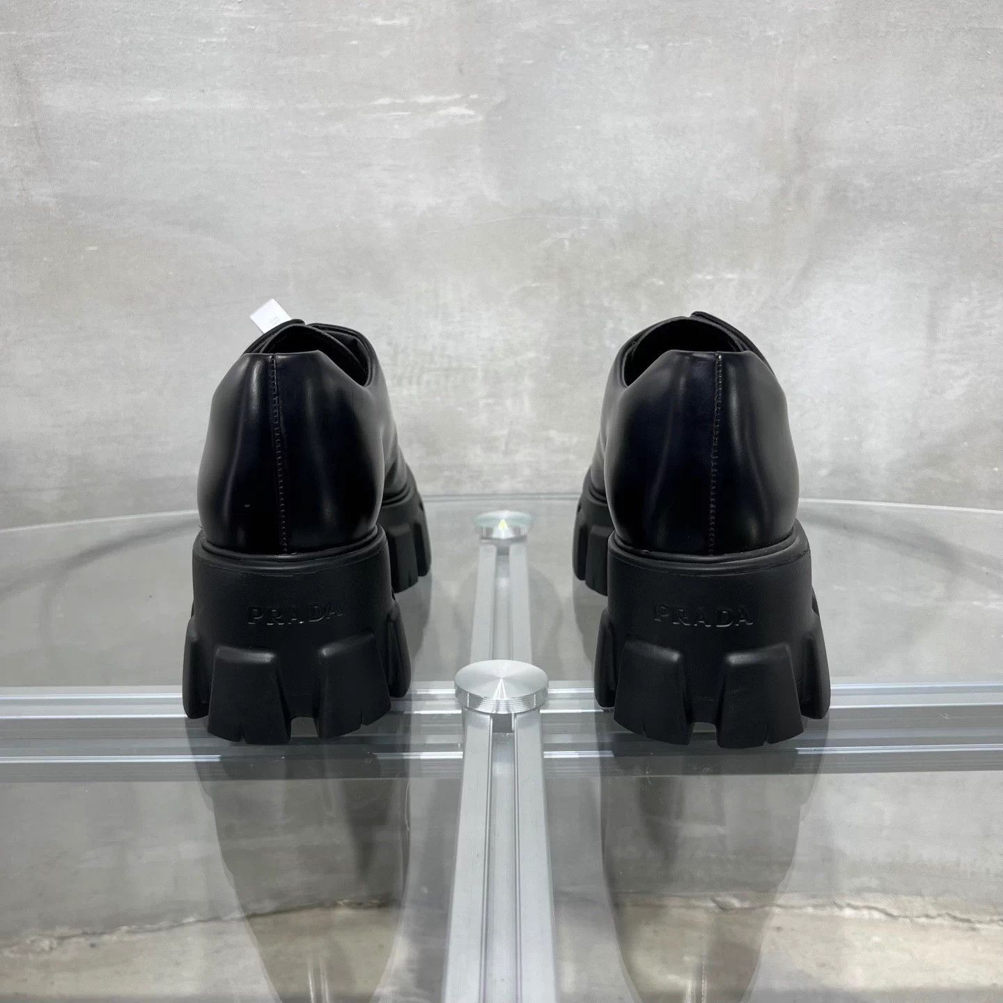 Prada Prada Platform Loafer Black EU38.5 New with box FC0281 Size US 7.5 / IT 37.5 - 6 Thumbnail