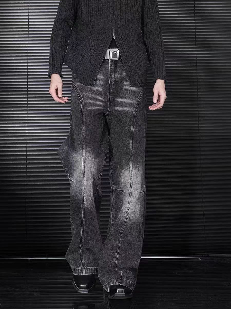 Japanese Brand × Vintage Street vintage washed micro flare jeans Size US 32 / EU 48 - 2 Thumbnail