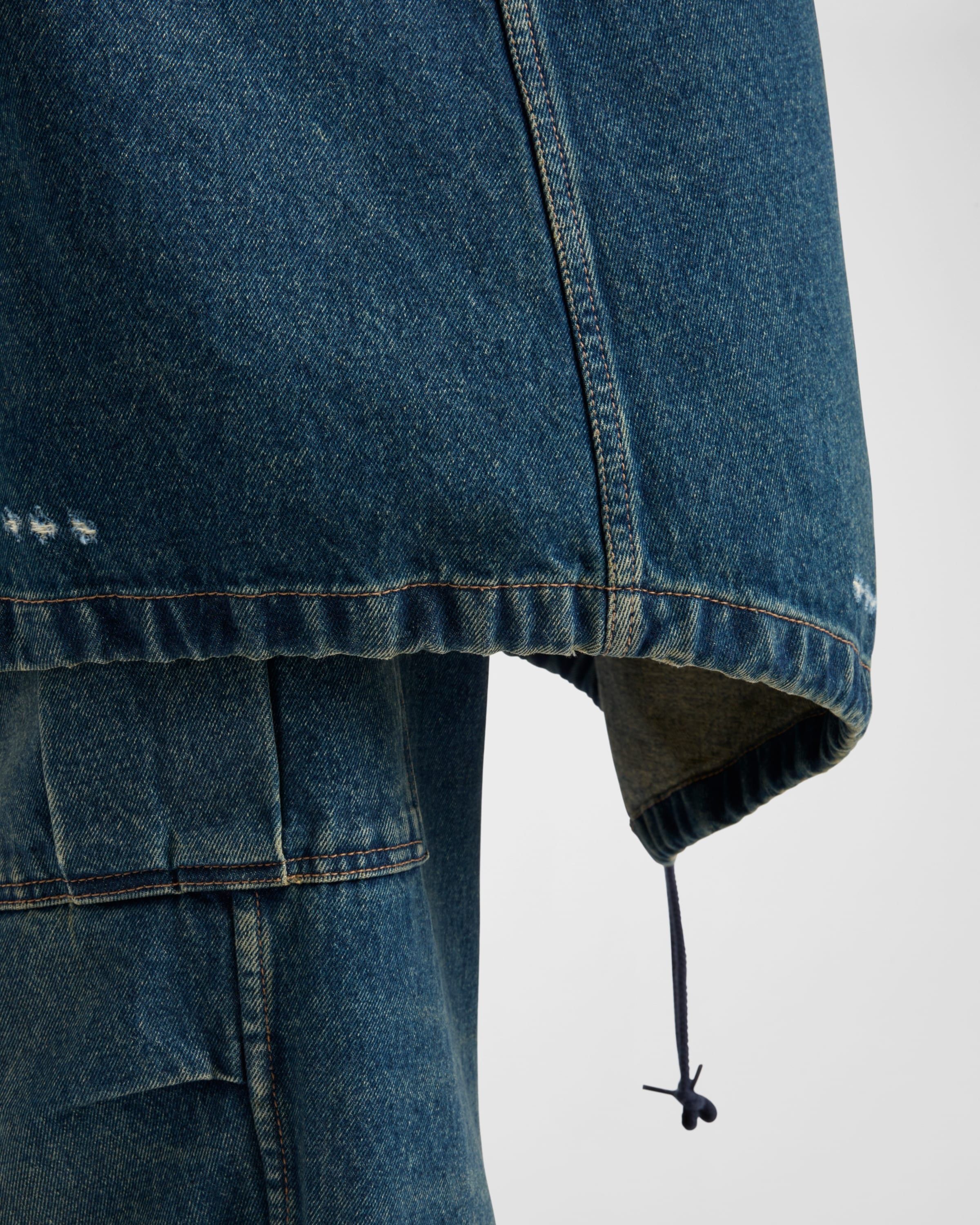Prada o1bcso1str1025 Padded Denim Jacket in Blue Size US S / EU 44-46 / 1 - 6 Thumbnail