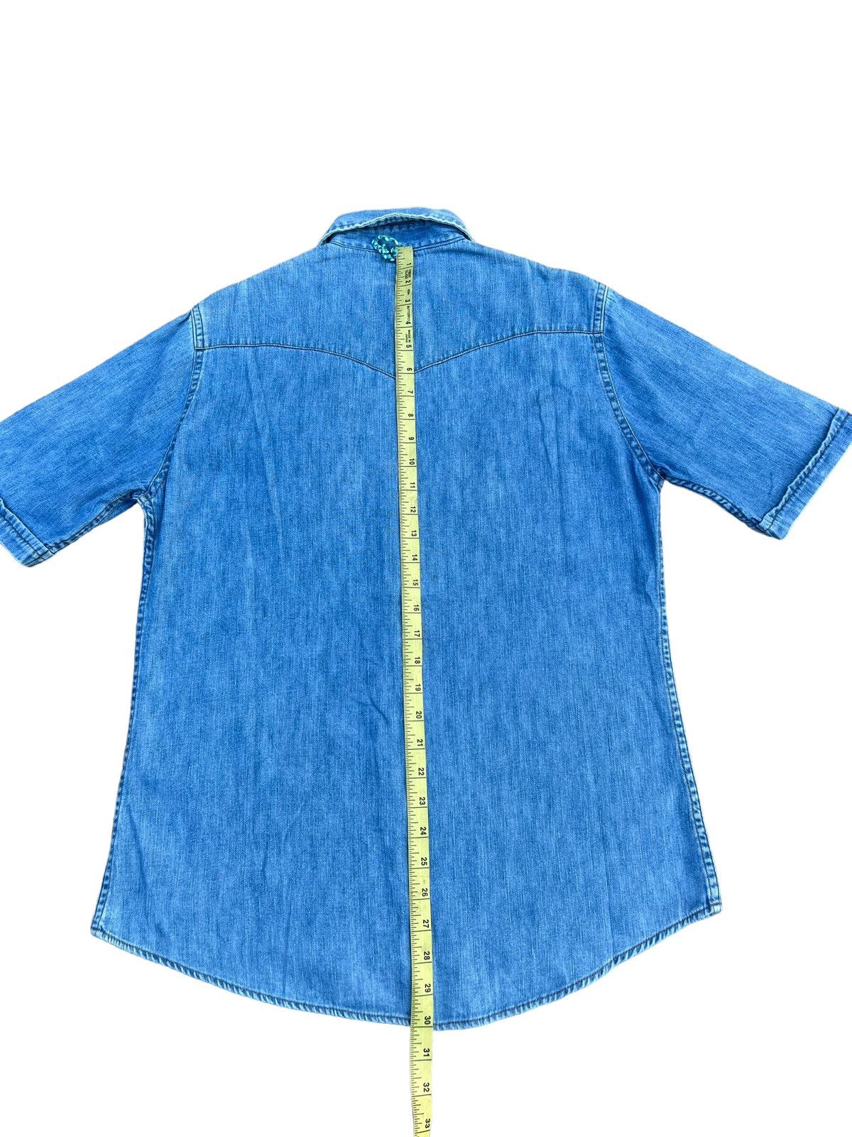 Blue Blue Japan Blue Blue Japan Faded Blue Sashiko Denim Western Shirt Size US M / EU 48-50 / 2 - 4 Thumbnail