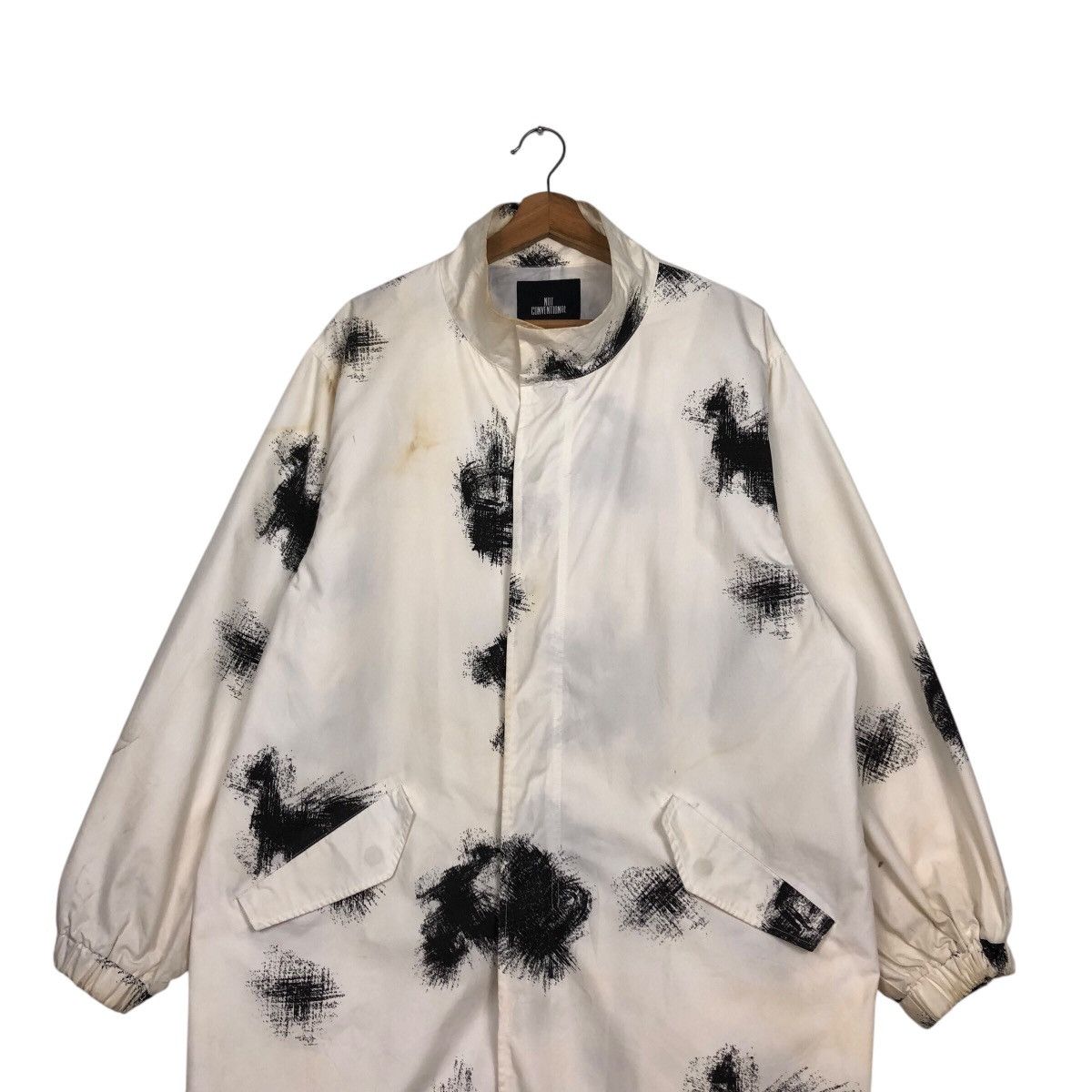 Japanese Brand 📌Vintage Long Jacket Painted Design Not Conventional Japan Size US M / EU 48-50 / 2 - 5 Thumbnail