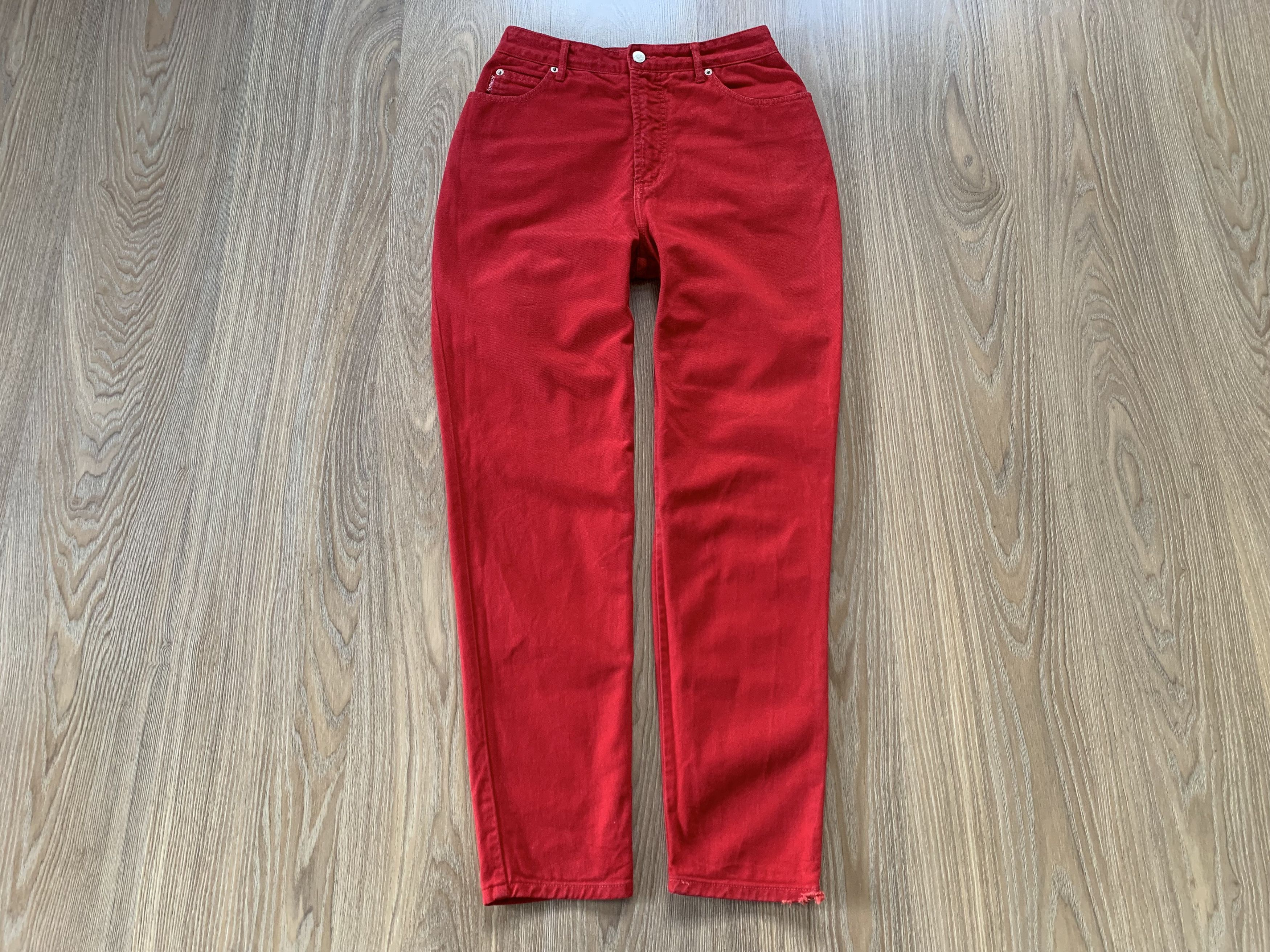 Other Vintage Bongo Jeans Special Reserve Red High Waist Size 28" / US 6 / IT 42 - 2 Thumbnail