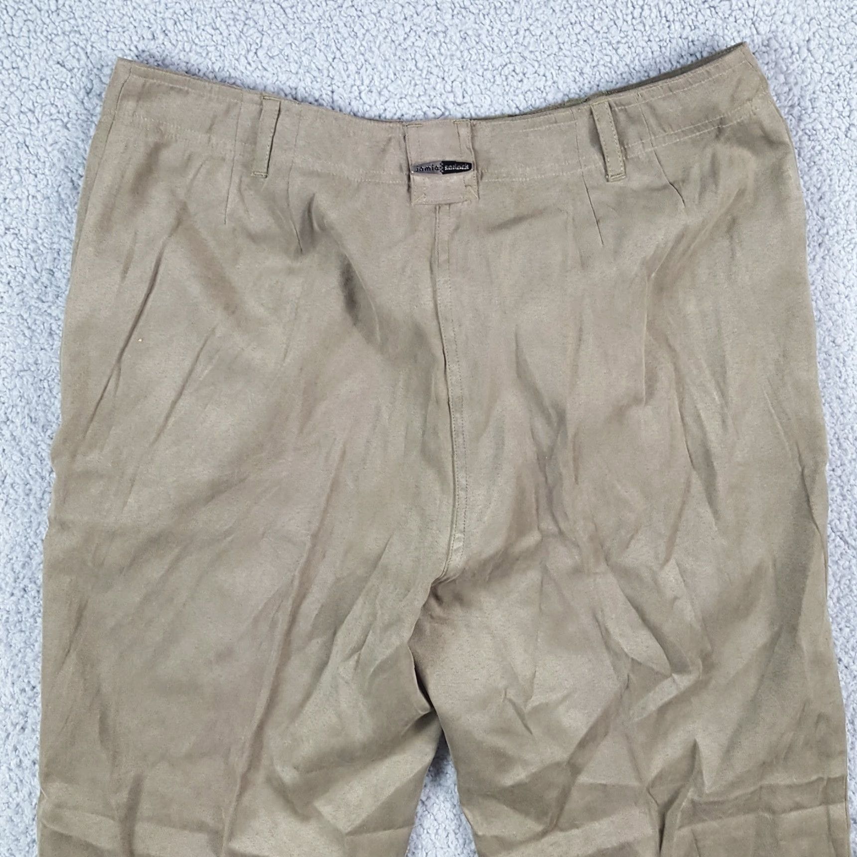 Vintage VINTAGE Faux Fur Suede Y2K Relaxed Tapered Women's Size 10 Lightweight Chino Pants Vtg Size 32" / US 10 / IT 46 - 6 Thumbnail