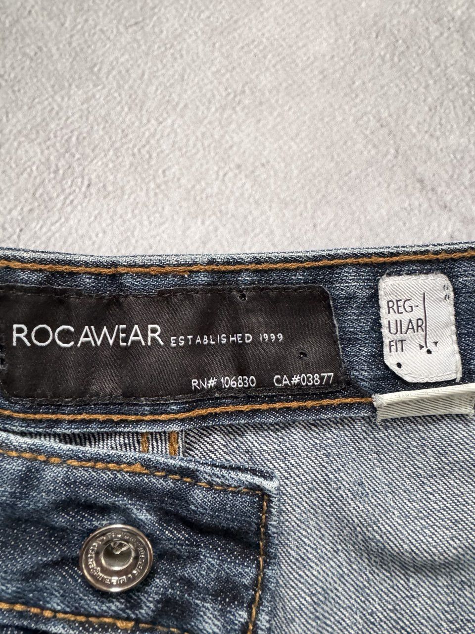 Rocawear vintage y2k baggy wide distressed rocawear jeans evisu vibe Size US 30 / EU 46 - 9 Thumbnail