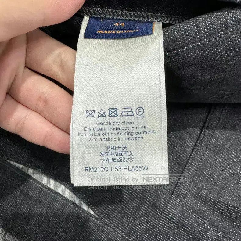 Louis Vuitton Louis Vuitton Denim jacket with dark print and full print Size US S / EU 44-46 / 1 - 4 Thumbnail