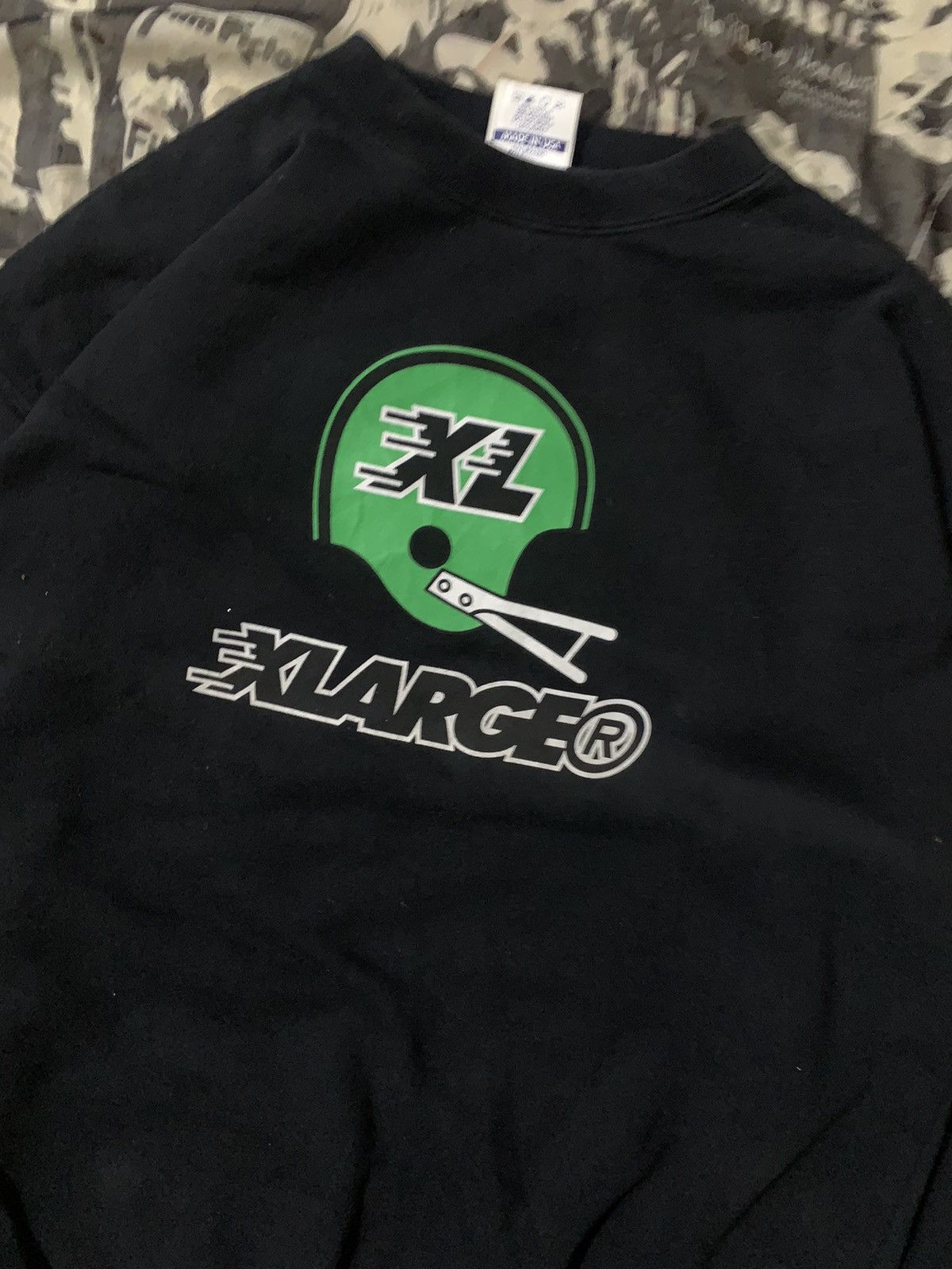 X-LARGE 💥Vintage 90s XLarge Helmet Sweatshirt Size US L / EU 52-54 / 3 - 4 Thumbnail