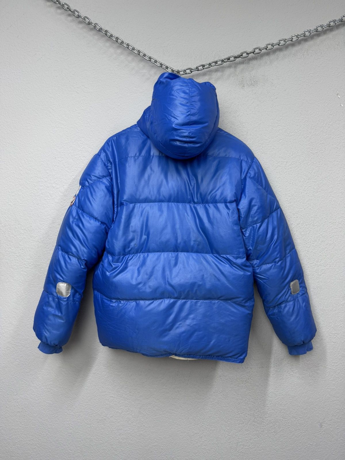 Moncler Vintage Moncler Down Puffer Jacket Hooded Blue Archival Size US M / EU 48-50 / 2 - 9 Thumbnail