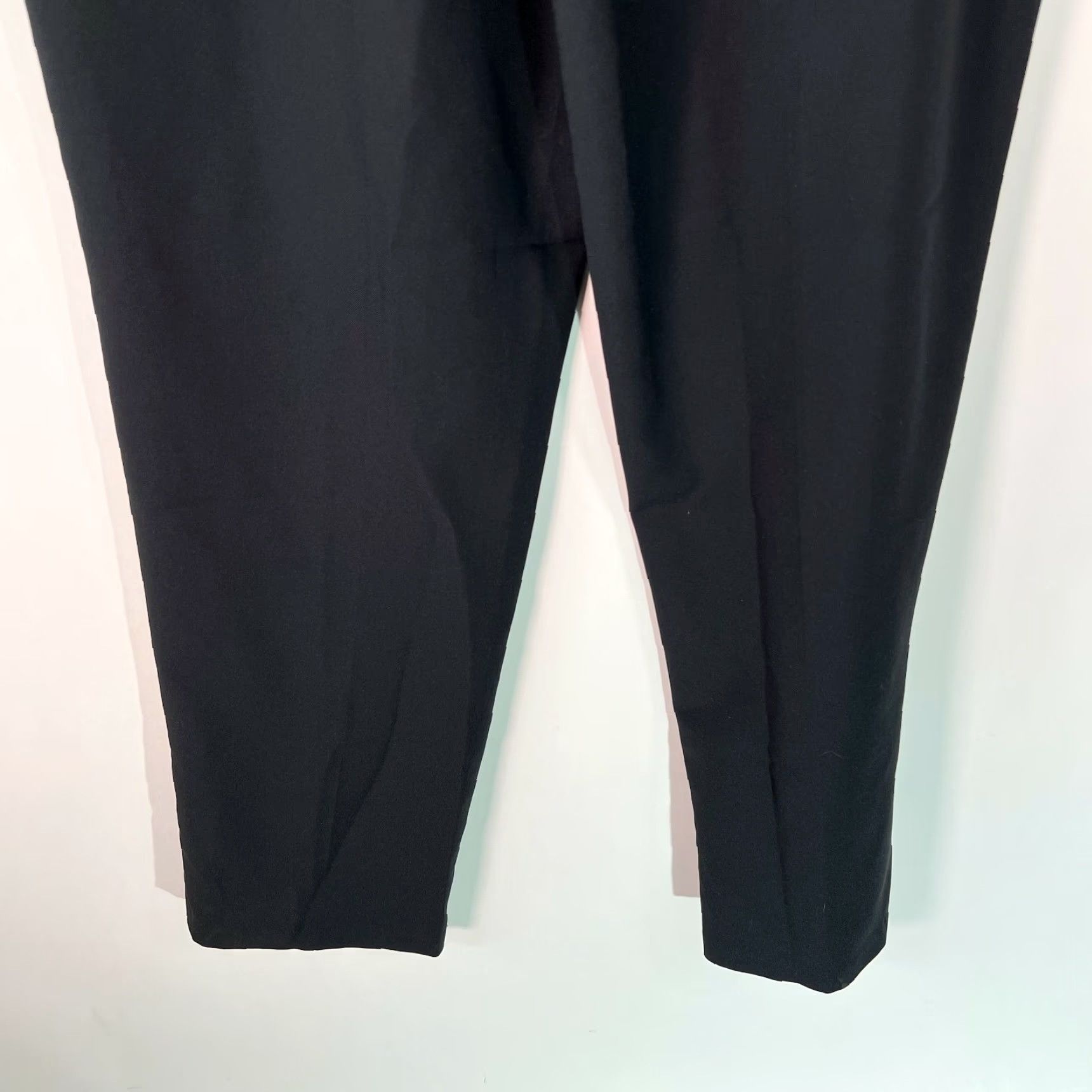 Vintage Sag Harbor Womens Dress Pants Black Pleated Straight Leg High Rise Size 12 Size 34" / US 12 / IT 48 - 5 Thumbnail