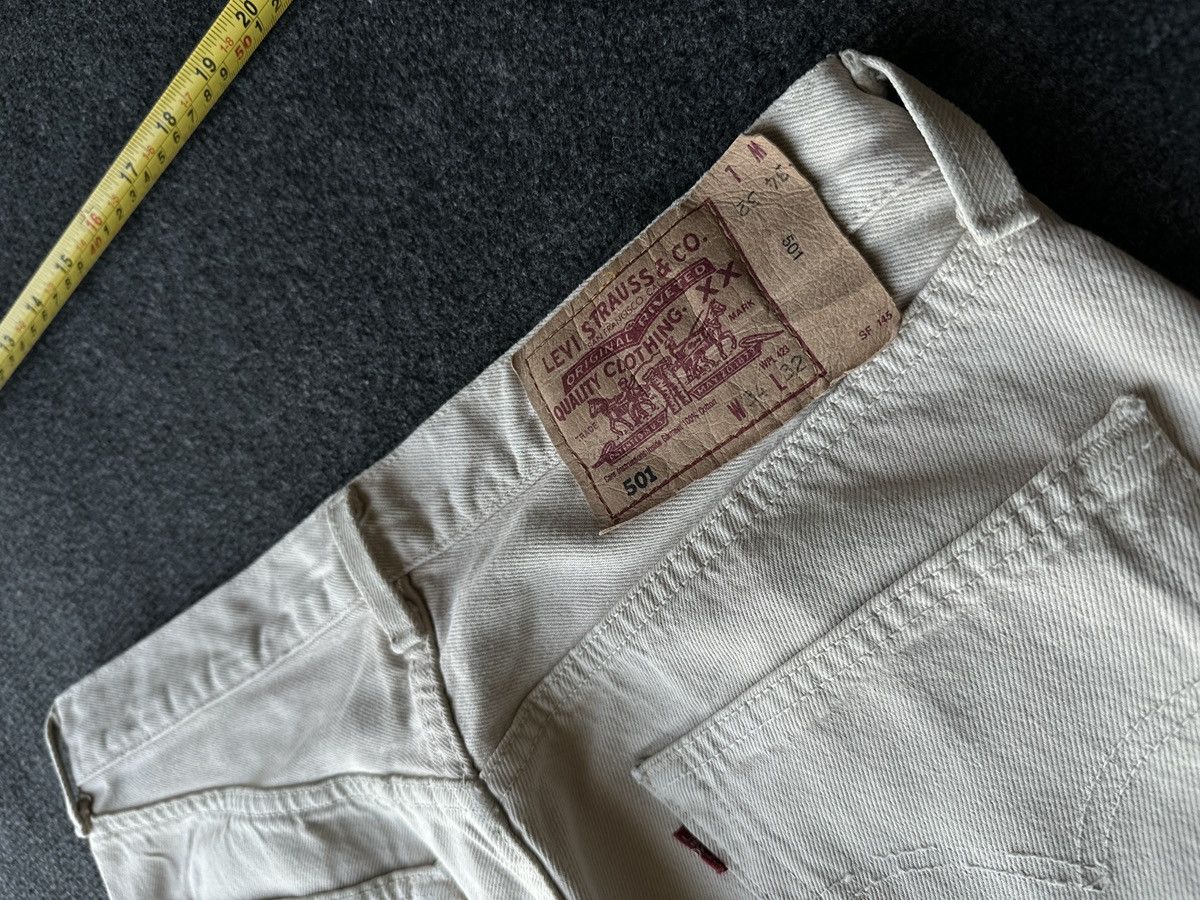 Levi's BEIGE 🚨VNTG USA MADE 90s Levis Jeans 501 y2k Denim Size US 32 / EU 48 - 11 Thumbnail