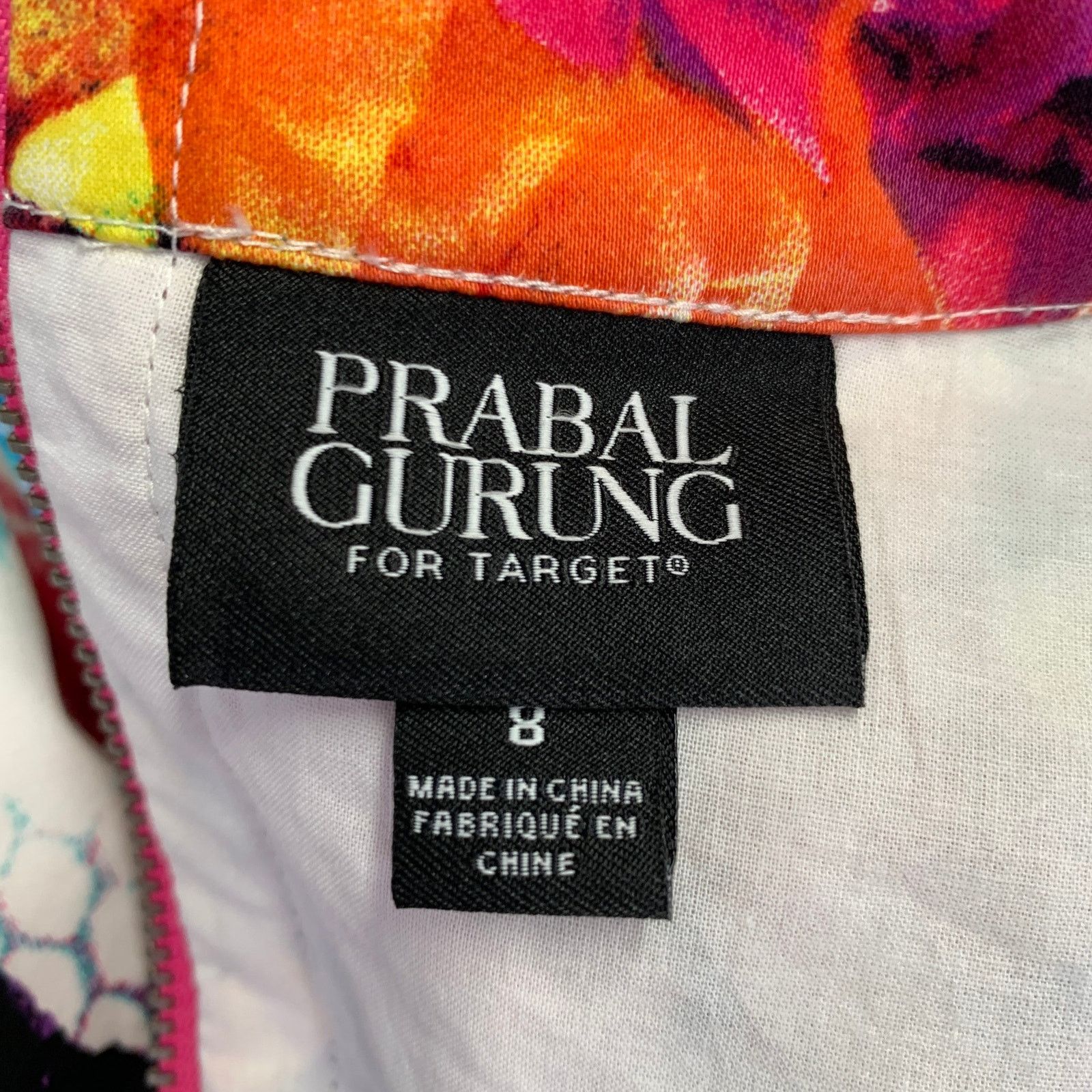 Prabal Gurung White Multi Color Cotton Blend Floral Sleeveless Dress Size M / US 6-8 / IT 42-44 - 5 Thumbnail