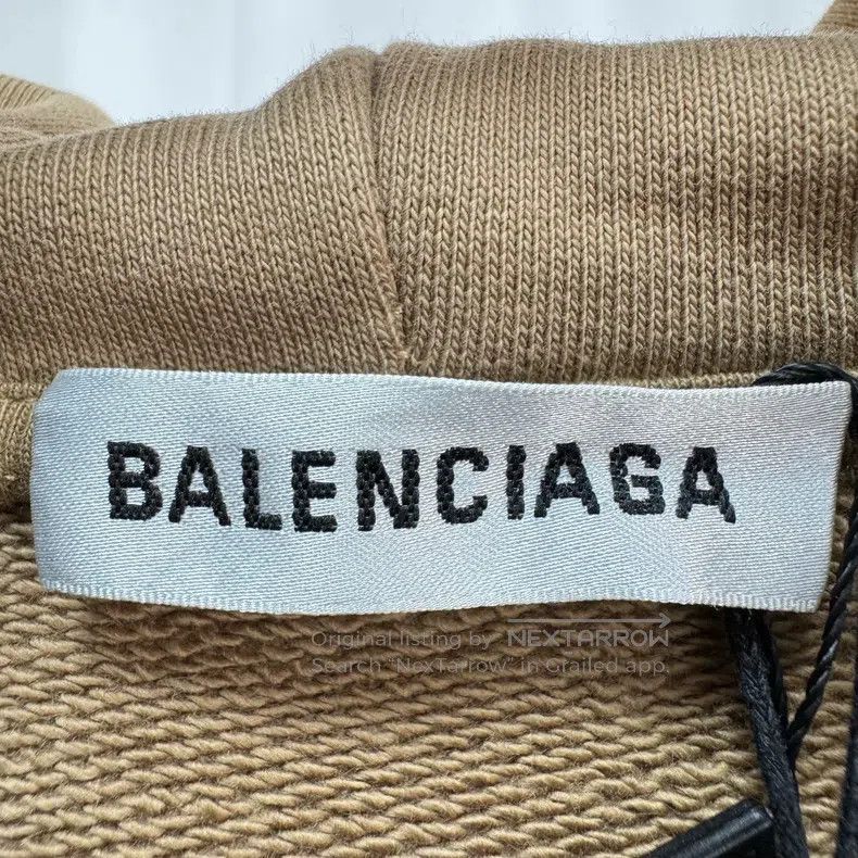 Balenciaga Balenciaga Khaki Crown Wheat Alphabet Hoodie Size US XS / EU 42 / 0 - 5 Thumbnail