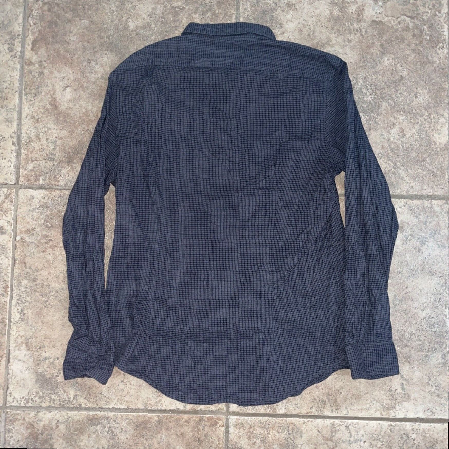 John Varvatos John Varvatos USA Plaid Button-Up Shirt Gray Mens XL Size US XL / EU 56 / 4 - 4 Thumbnail