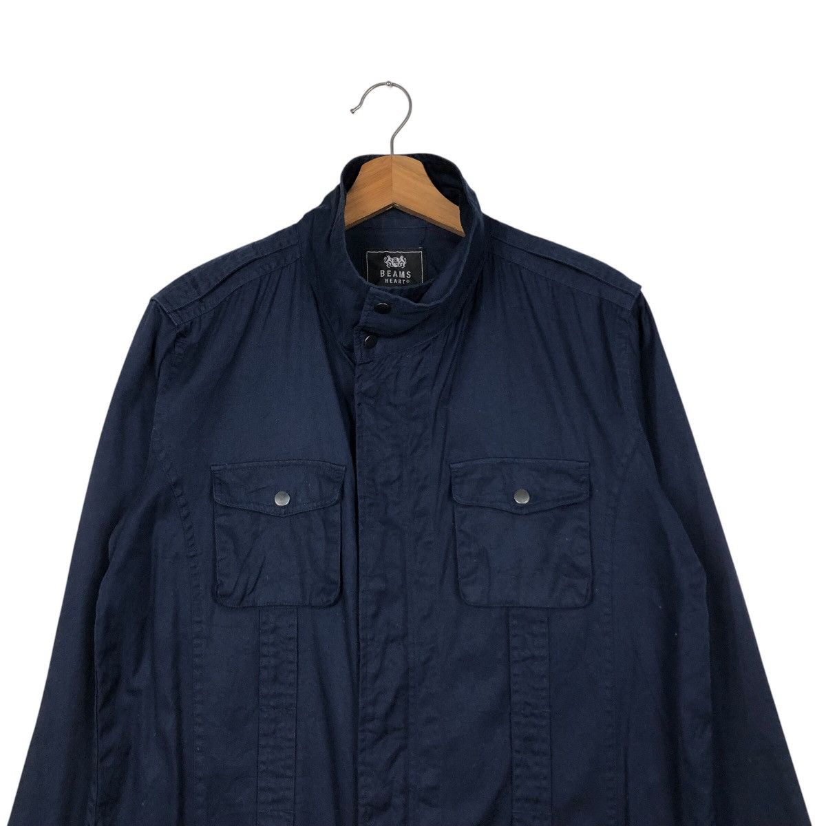 Beams Plus 📌Vintage Chore Button Jacket Beams Heart Issey Miyake Size US L / EU 52-54 / 3 - 4 Thumbnail