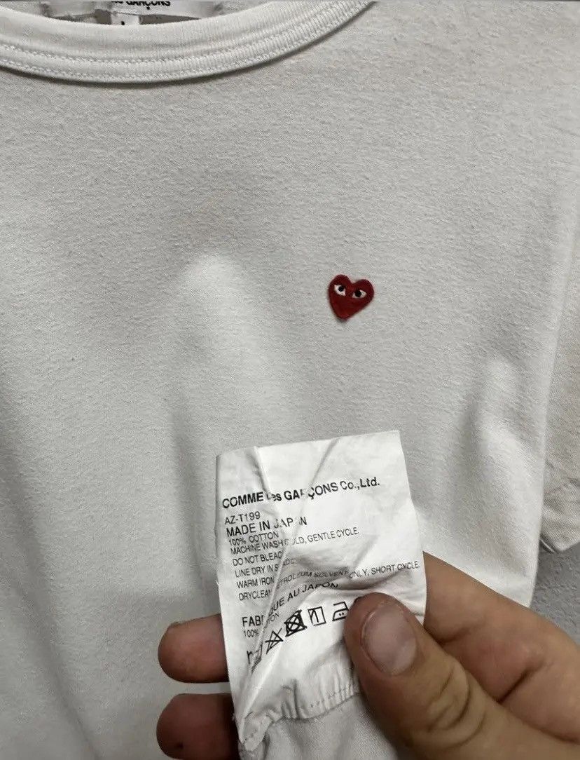 Comme des Garcons × Designer × Japanese Brand Comme Des Garcons Green Love Tee Logo Japanese Size US L / EU 52-54 / 3 - 8 Thumbnail