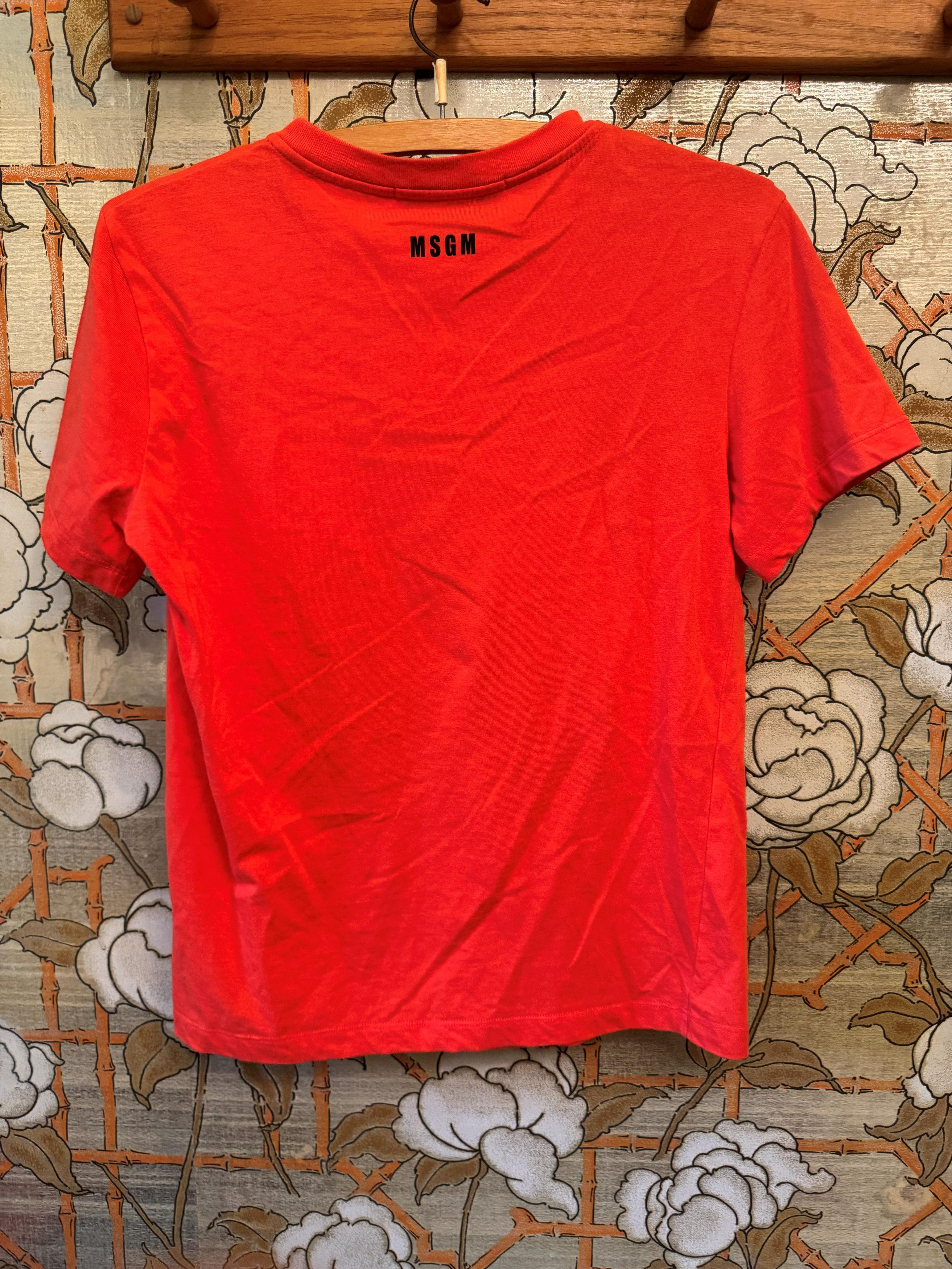 MSGM MSGM Milano New York Map Abstract Graphic T-Shirt Red Coral Size XS / US 0-2 / IT 36-38 - 3 Thumbnail