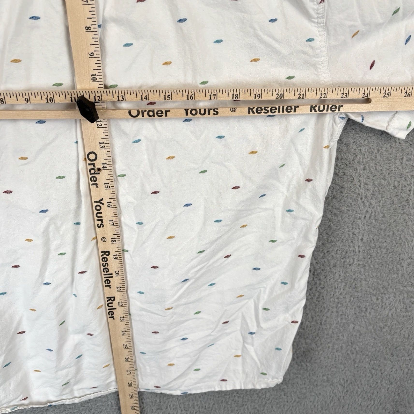 Carbon Carbon 2 Cobalt Shirt Mens Large White Geometric Button Up Short Sleeve Size US L / EU 52-54 / 3 - 5 Thumbnail