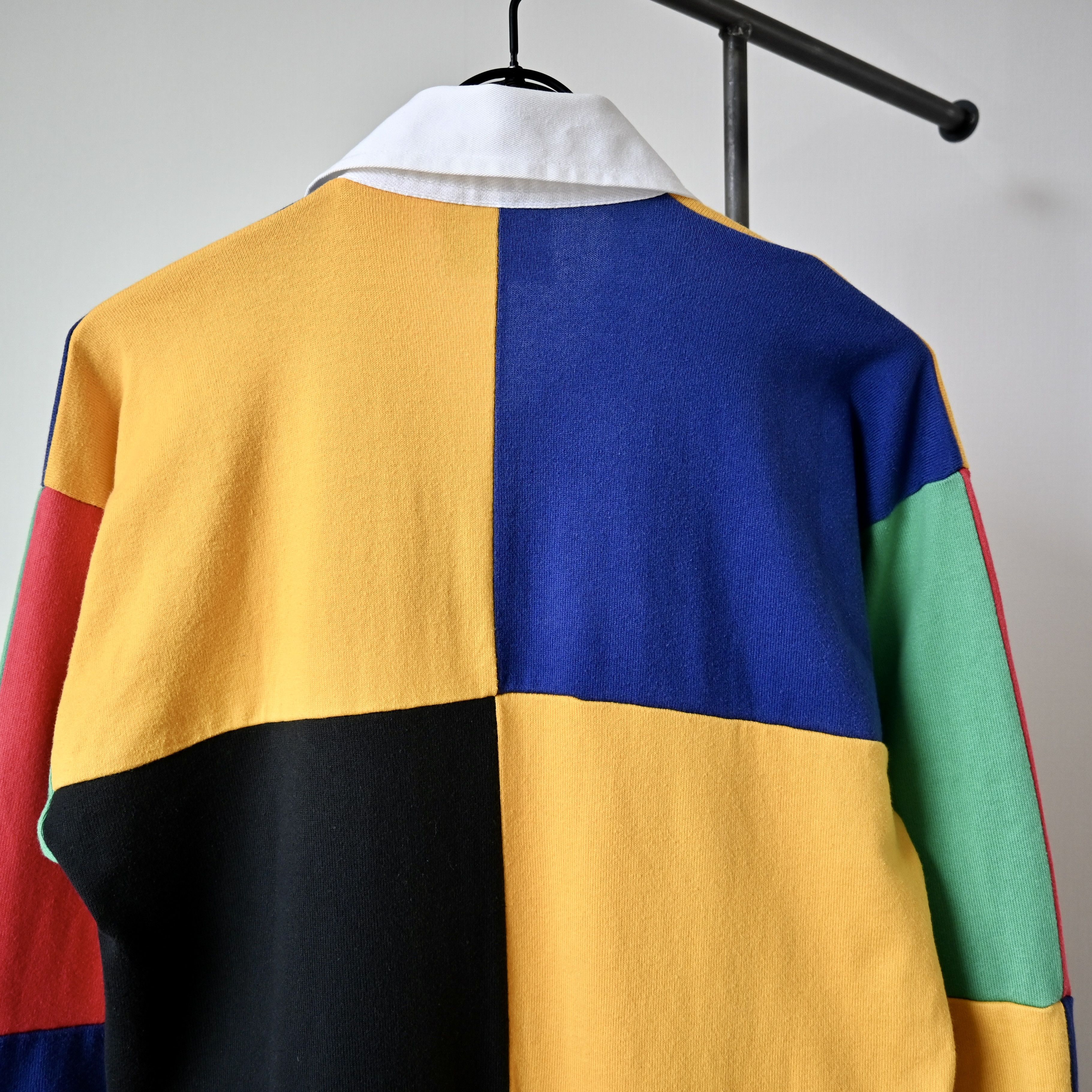 Canterbury of New Zealand VTG 1990s Canterbury multicolor patchwork rugbyshirt Size US M / EU 48-50 / 2 - 4 Thumbnail