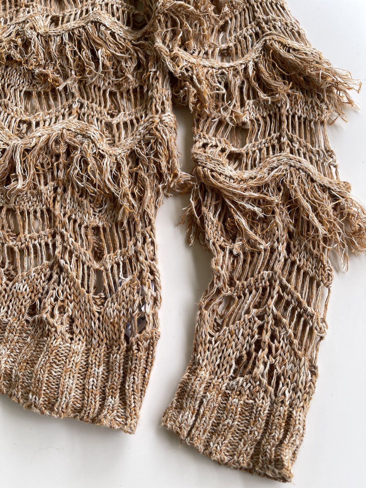 GOA G.O.A Net Fringe Knitted Sweater Size M / US 6-8 / IT 42-44 - 18 Thumbnail