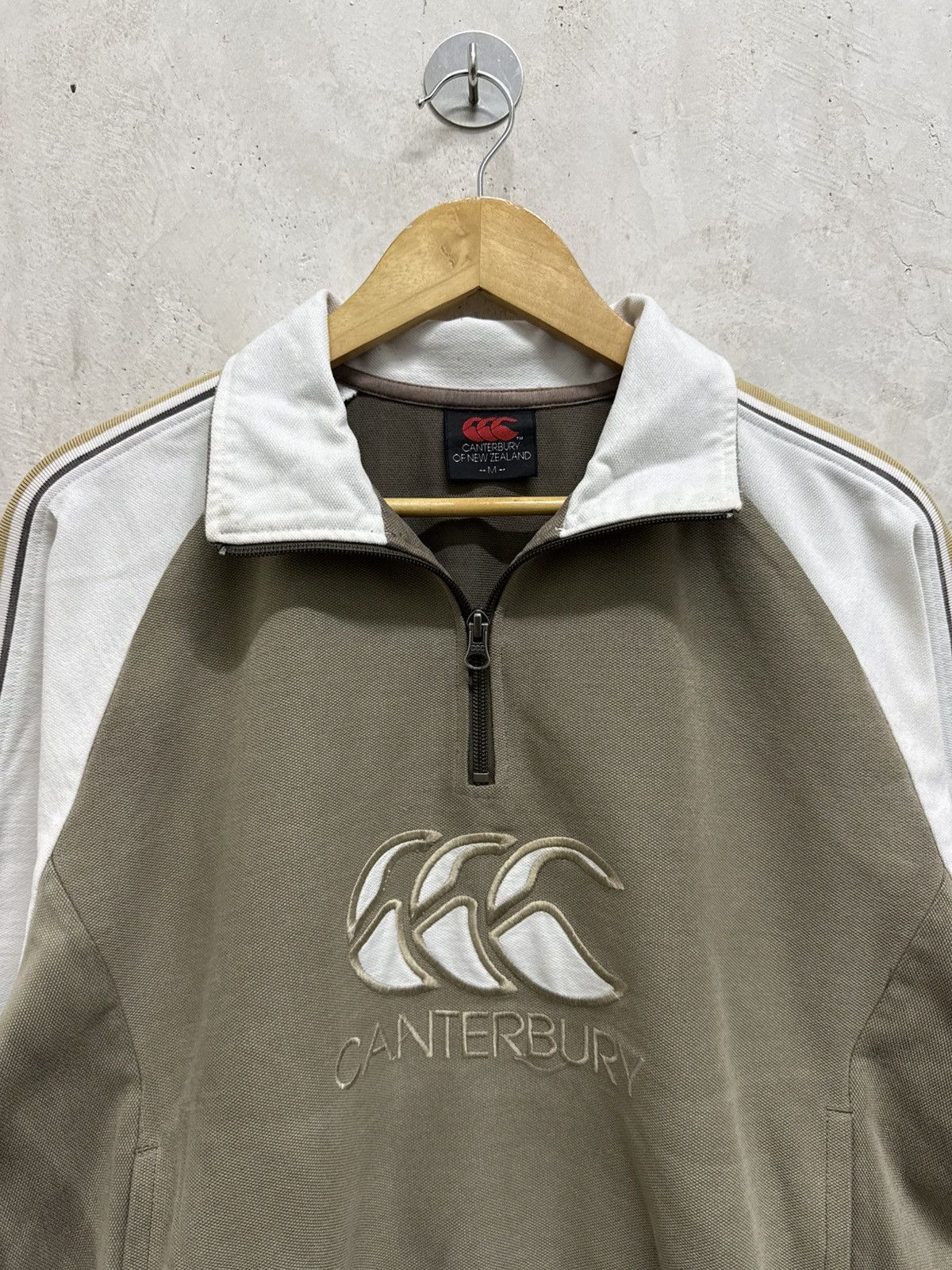 Canterbury of New Zealand Sun Faded Canterbury Center Big Logo Half Zipper Size US M / EU 48-50 / 2 - 2 Thumbnail