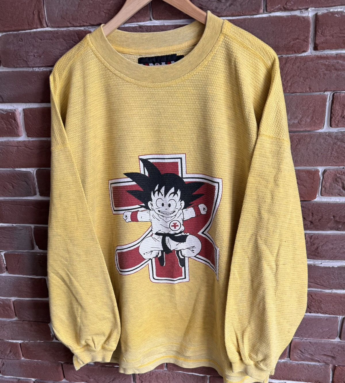 Anime Rare 90s Vintage Dragon Ball Bad Mad Goku Anime TShirt Size US XL / EU 56 / 4 - 4 Thumbnail