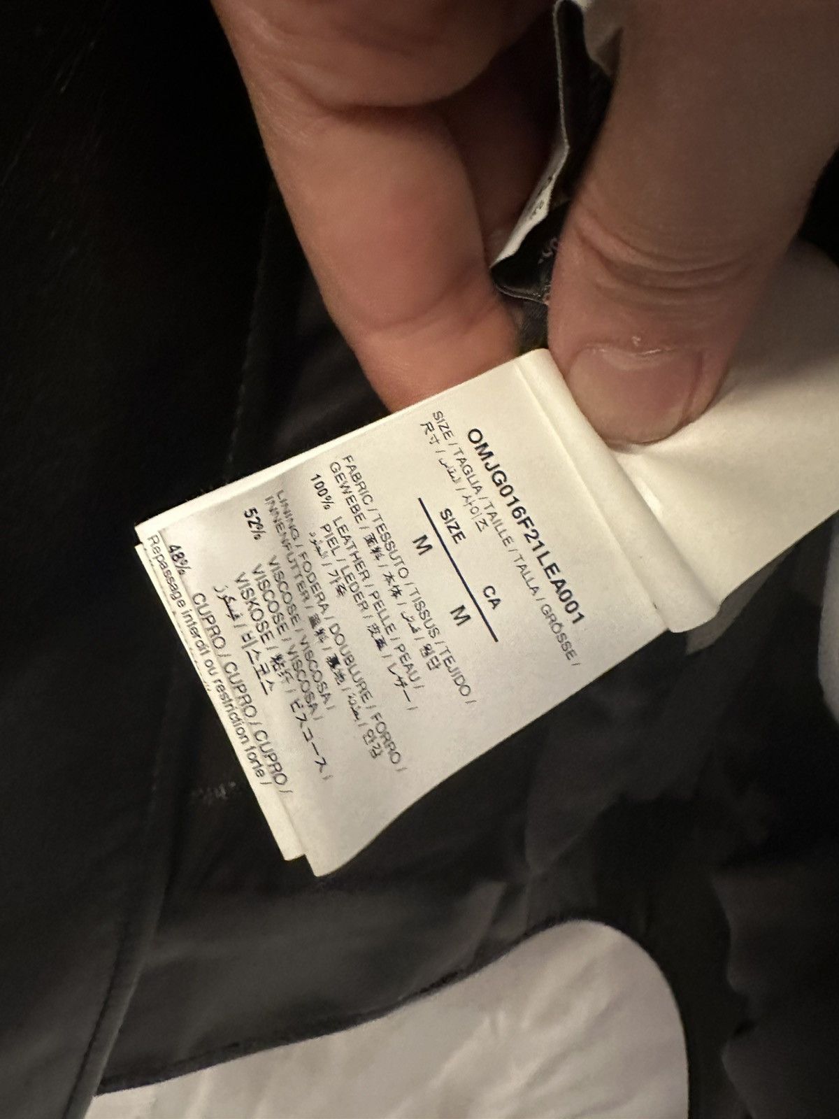 Off-White OFF-WHITE Leather Jacket Size US M / EU 48-50 / 2 - 16 Thumbnail