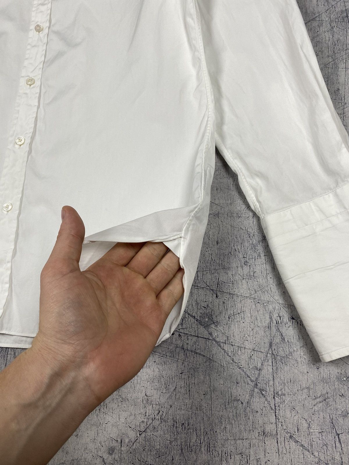 Tom Ford Tom Ford Cufflinks White Cotton Button Up Shirt Size US L / EU 52-54 / 3 - 7 Thumbnail