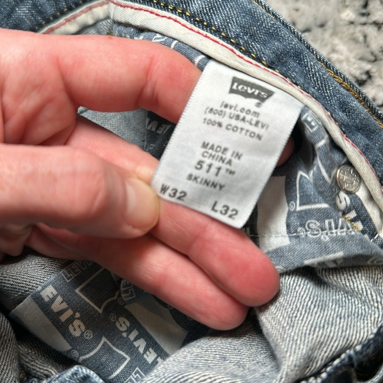 Levi's Levi’s 511 Distressed Skinny Jeans - 32x32 Size US 32 / EU 48 - 11 Thumbnail
