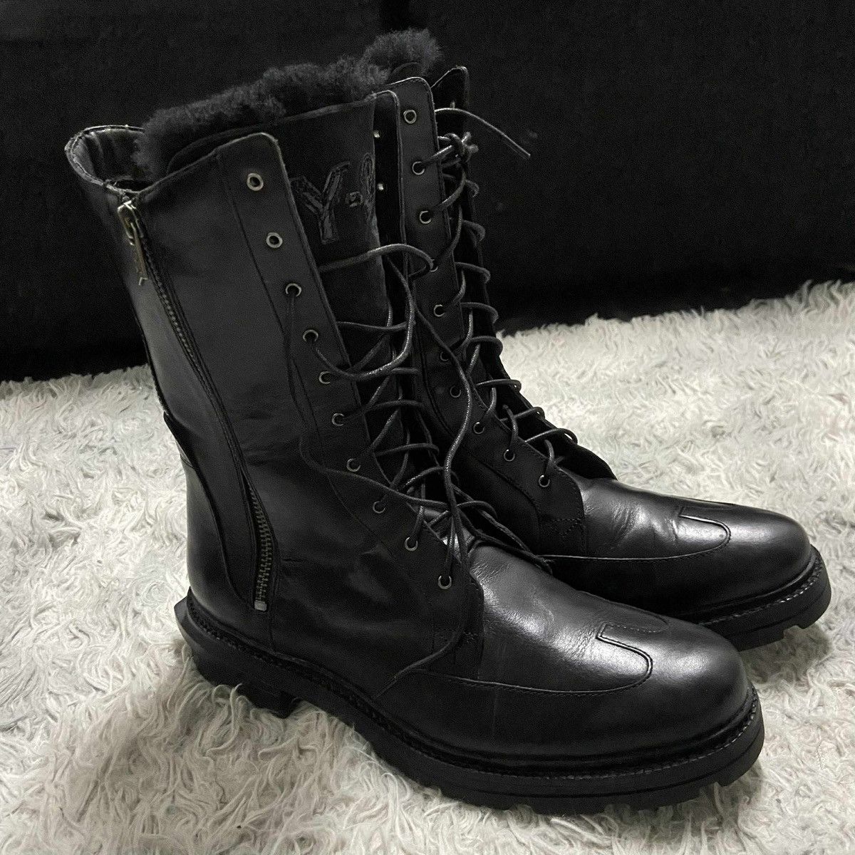 Yohji Yamamoto Y-3 YOHJI YAMAMOTO-BOOTS-FURR Size US 7 / EU 40 - 1 Thumbnail