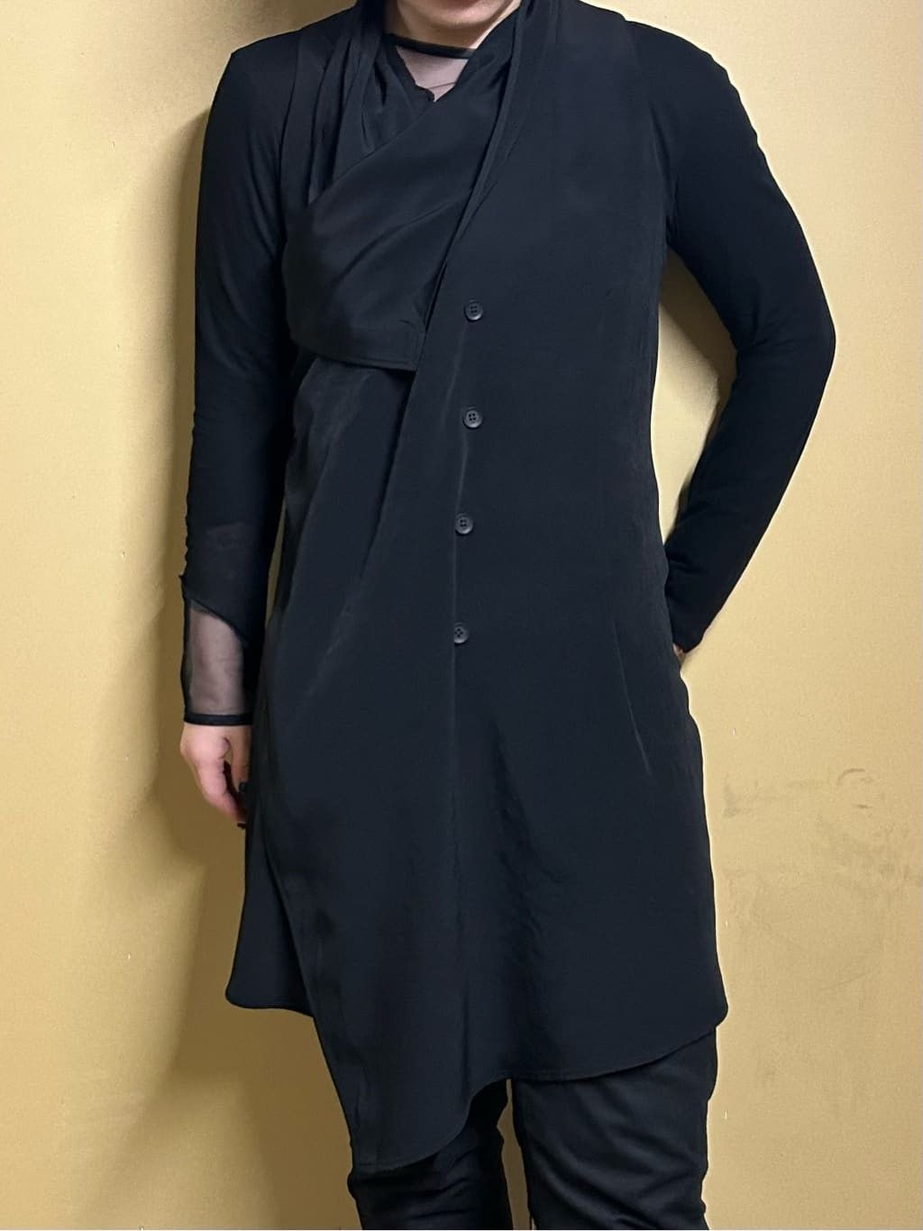 Yohji Yamamoto Yohji Yamamoto Femme - Sleeveless Long Jacket Vest Blouse Size S / US 4 / IT 40 - 8 Thumbnail