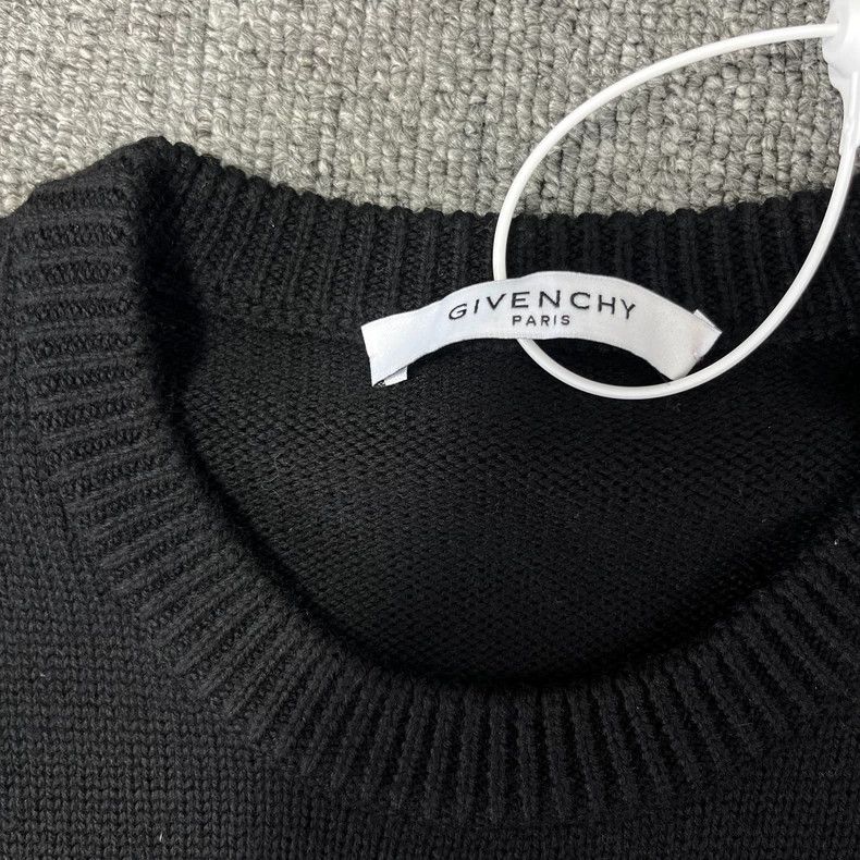 Givenchy Givenchy Blue Knitted Sweater Size US L / EU 52-54 / 3 - 2 Thumbnail