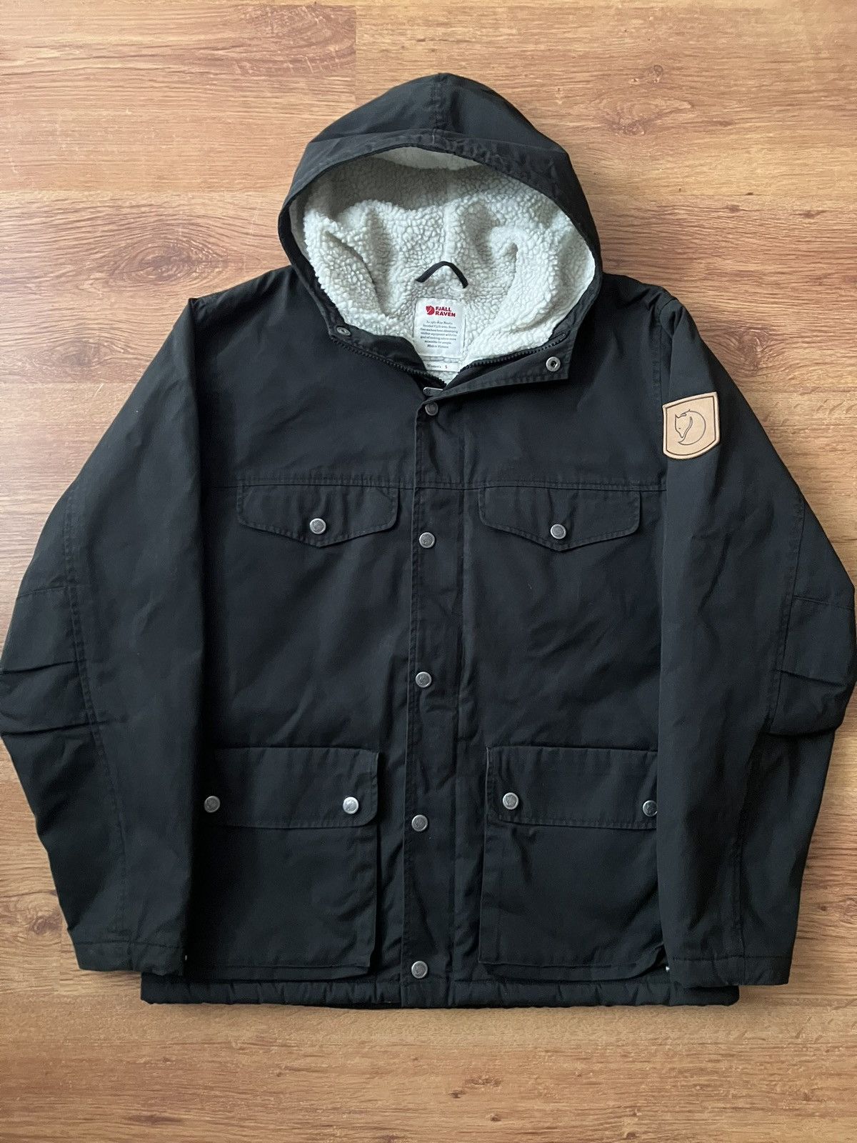 Fjallraven × Vintage Black Warm Fjällräven Kănken Greenland Winter Jacket Sherpa Size S / US 4 / IT 40 - 1 Thumbnail
