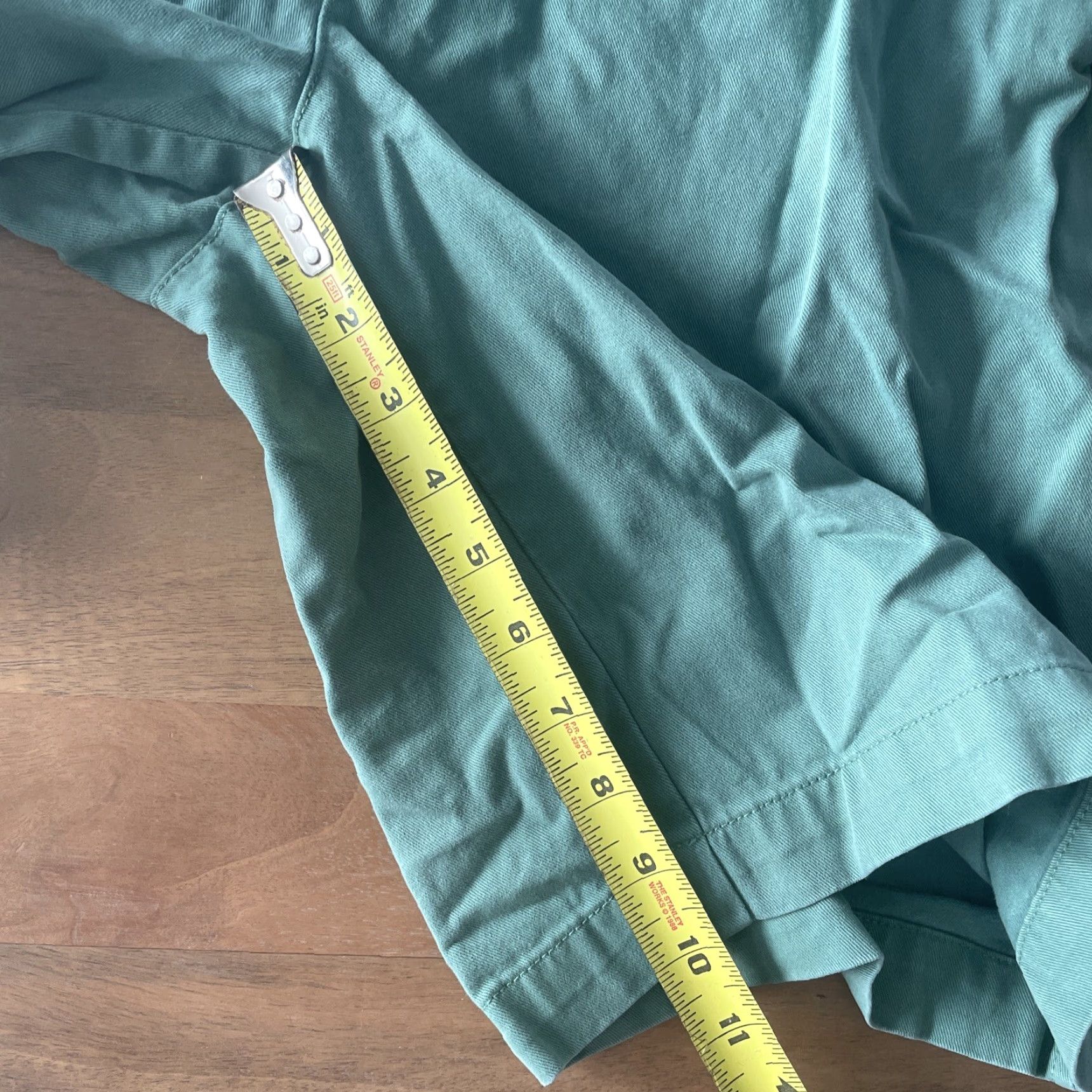 Lands' End Lands' End Cotton Twill Shorts Mens 30 Green Pleated Bermuda Casual Travel Workwear Chino Size US 30 / EU 46 - 5 Thumbnail
